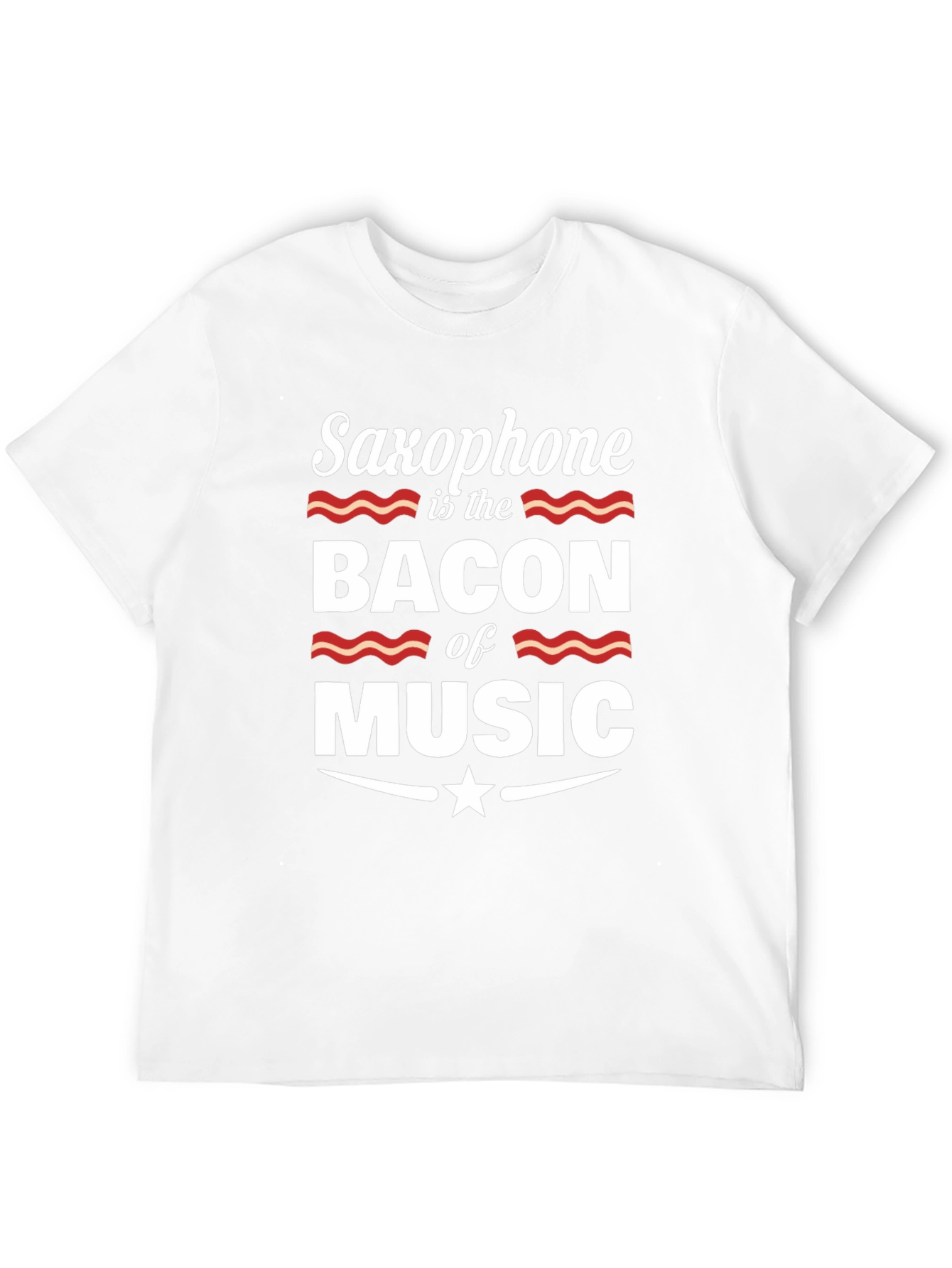 Black Saxophone is the Bacon of Music Graphic T-Shirt view 12