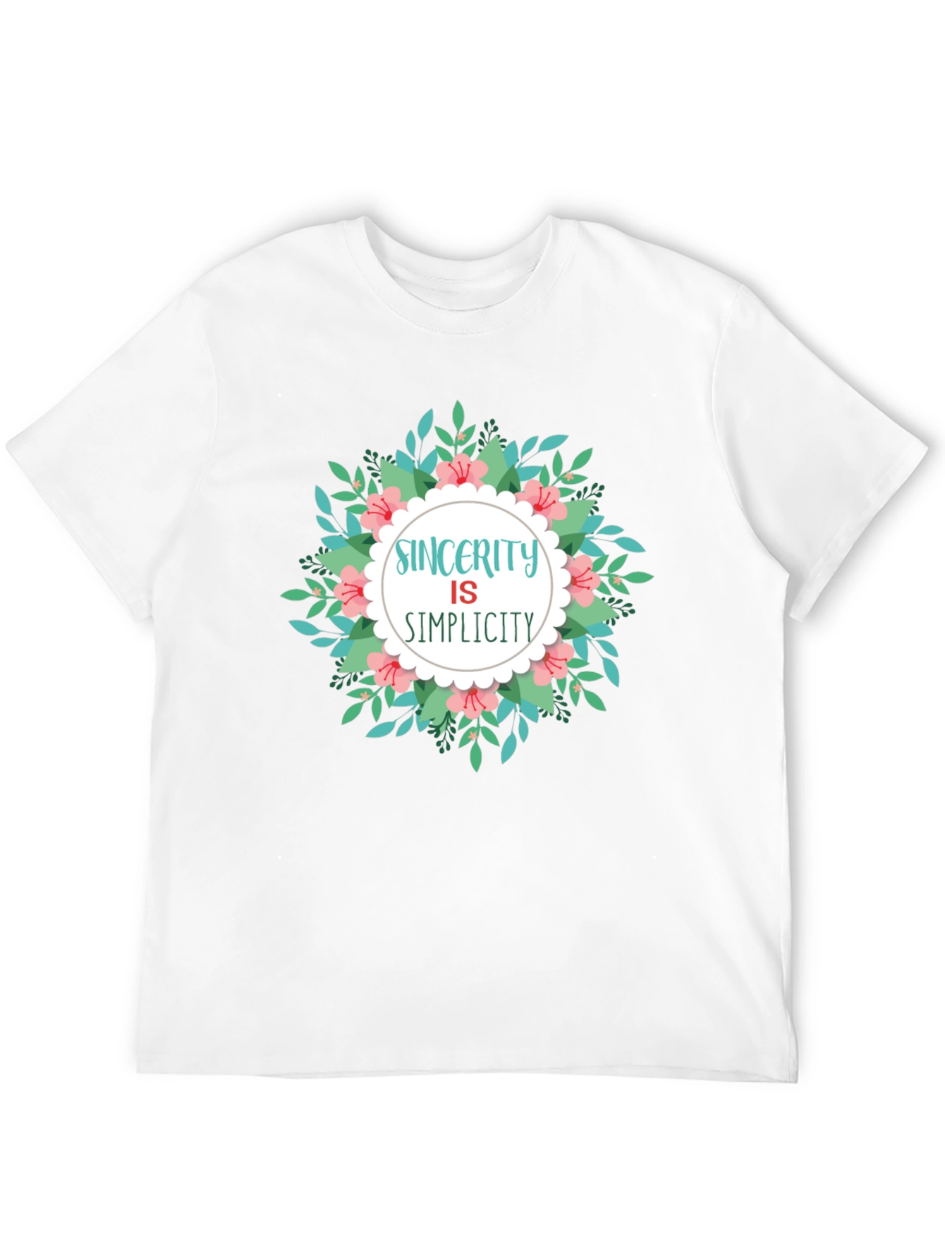 Black Sincerity Simplicity Floral T-Shirt view 12