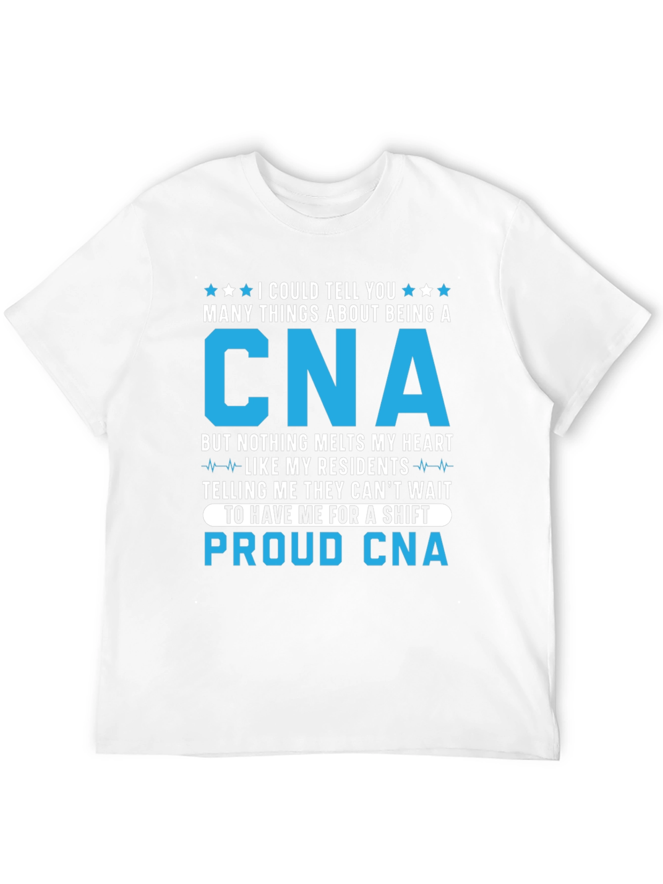 Black Proud CNA T-Shirt for Caregivers view 12