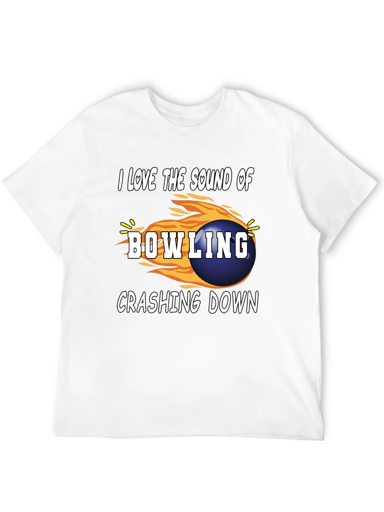 Black Bowling Lover Graphic T-Shirt view 12