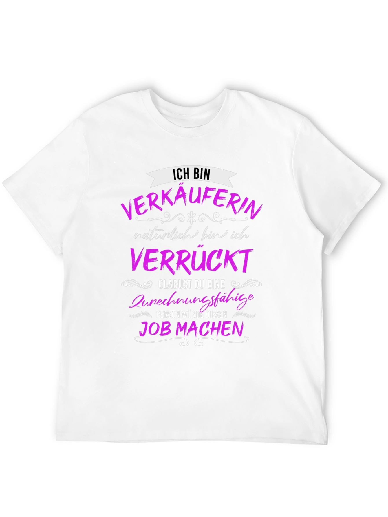 Black Funny "Verkäuferin" T-Shirt - Saleswoman Gift Idea view 12