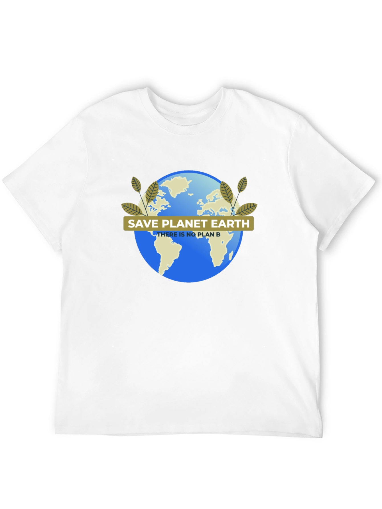 Black Save Planet Earth T-Shirt - Eco-Friendly Design view 12