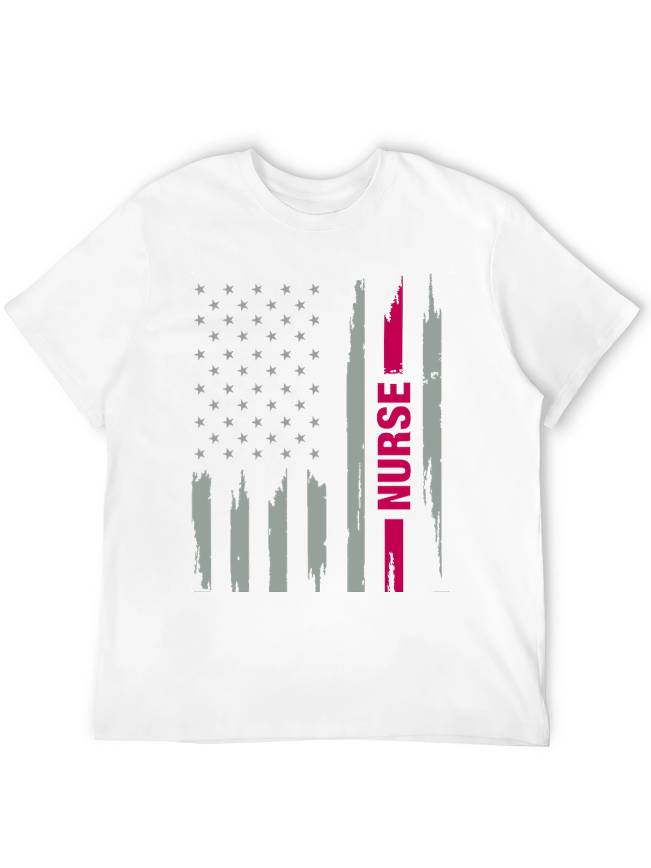 Black Nurse American Flag Graphic T-Shirt view 12