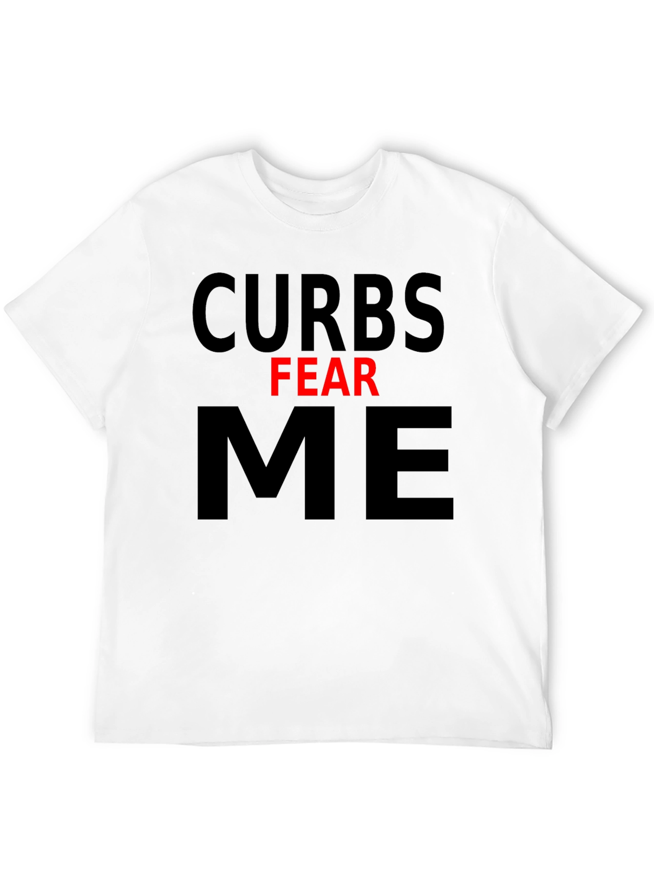 Black Curbs Fear Me Graphic Tee - Black Cotton T-Shirt view 12