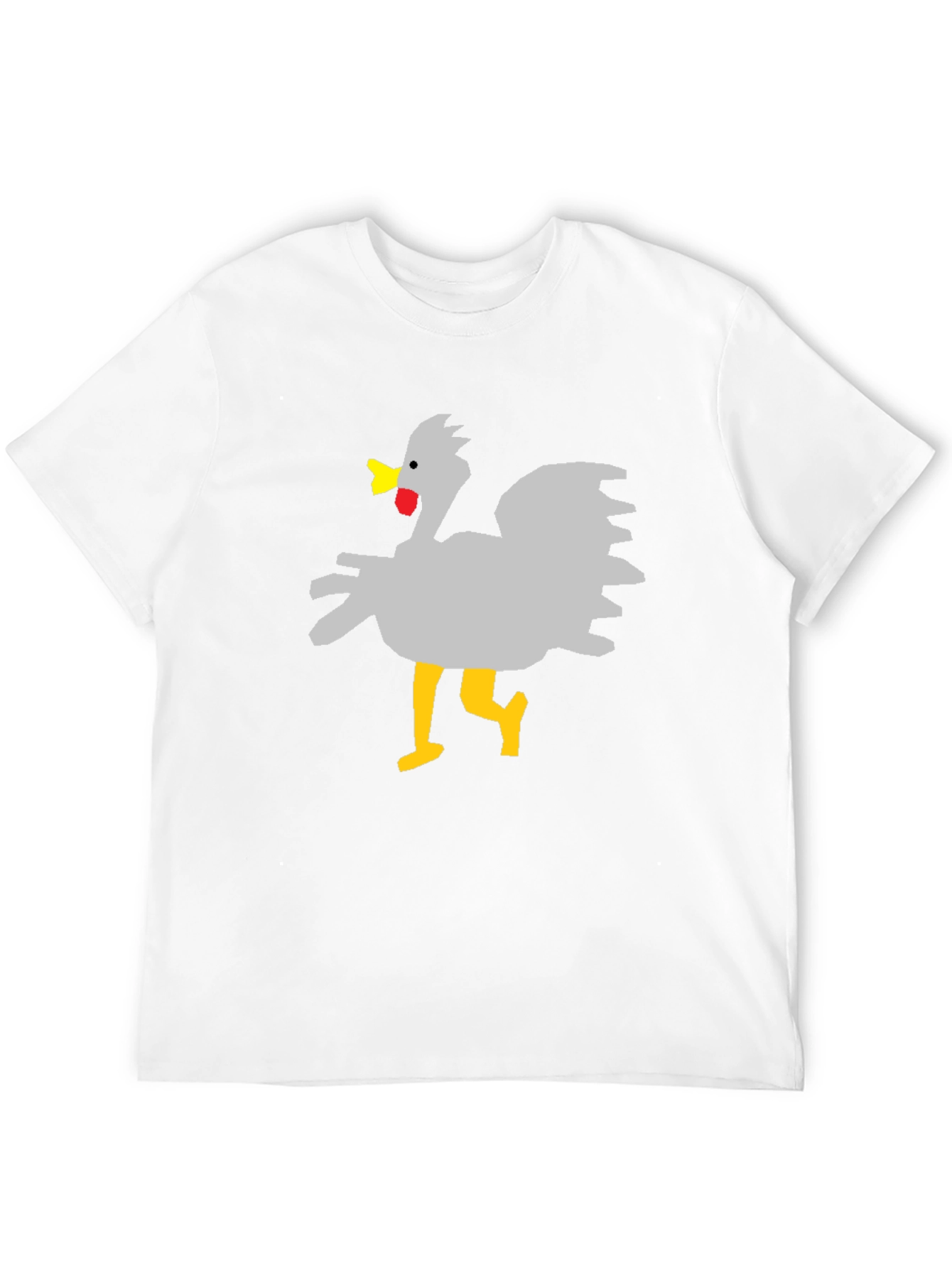 Black Funny Chicken Graphic T-Shirt - Unisex Black Tee view 12