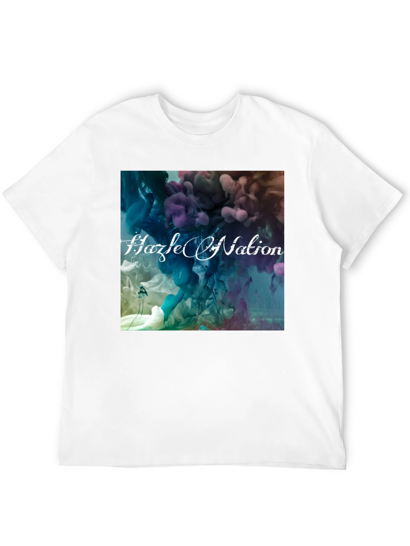 Black Abstract Ink Hazel Nation Black T-Shirt view 12