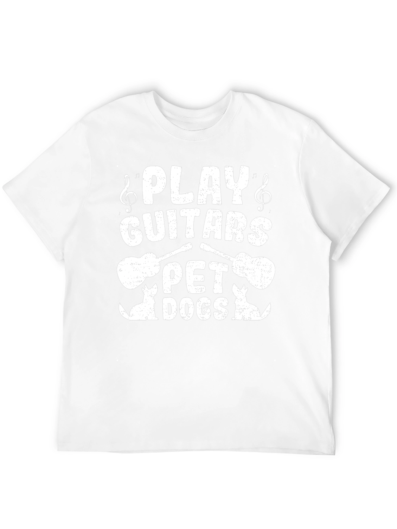 Black Play Guitars Pet Dogs T-Shirt view 12