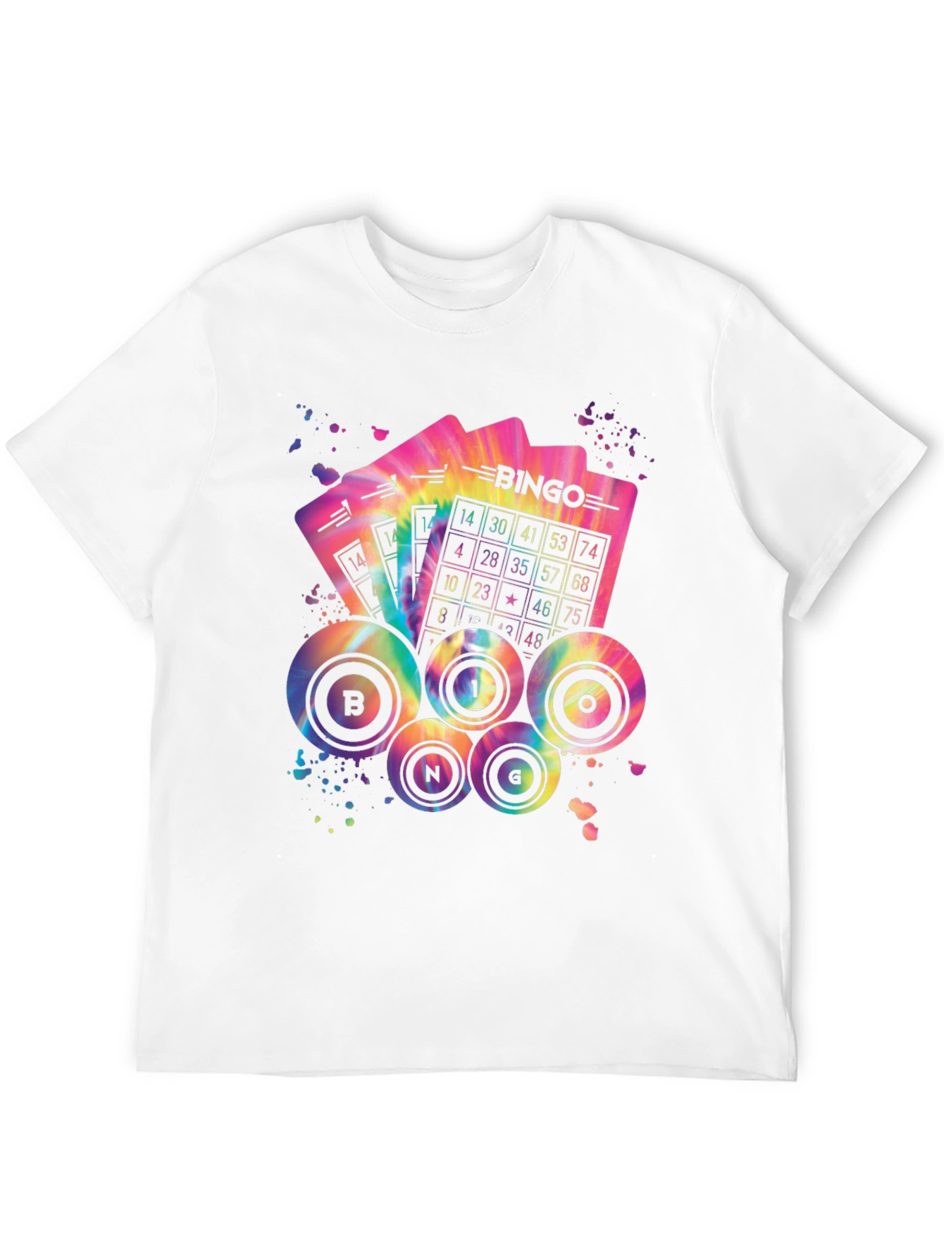 Tie Dye Bingo Graphic T-Shirt - 12