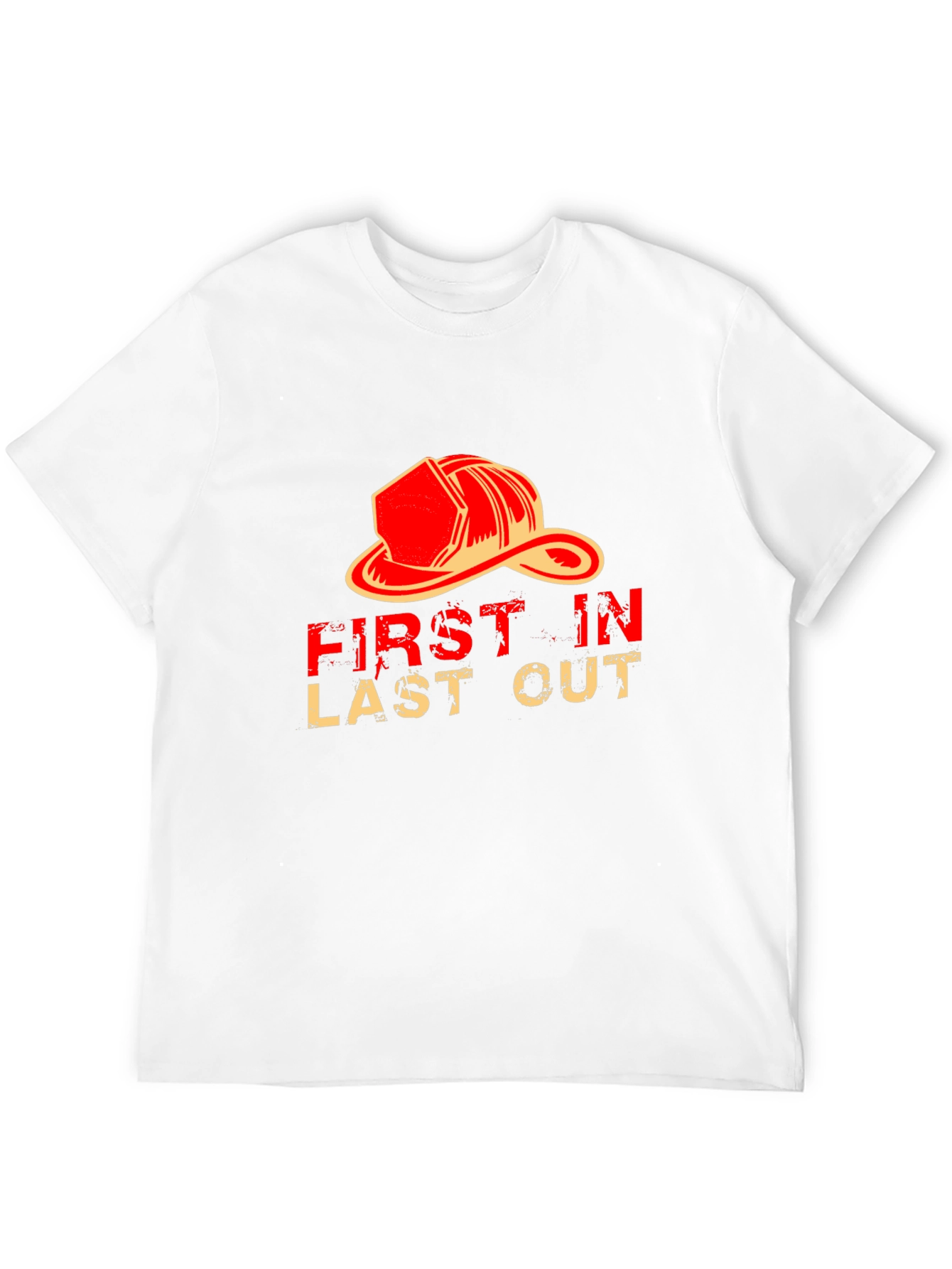 Black Firefighter Graphic T-Shirt - First In Last Out view 12