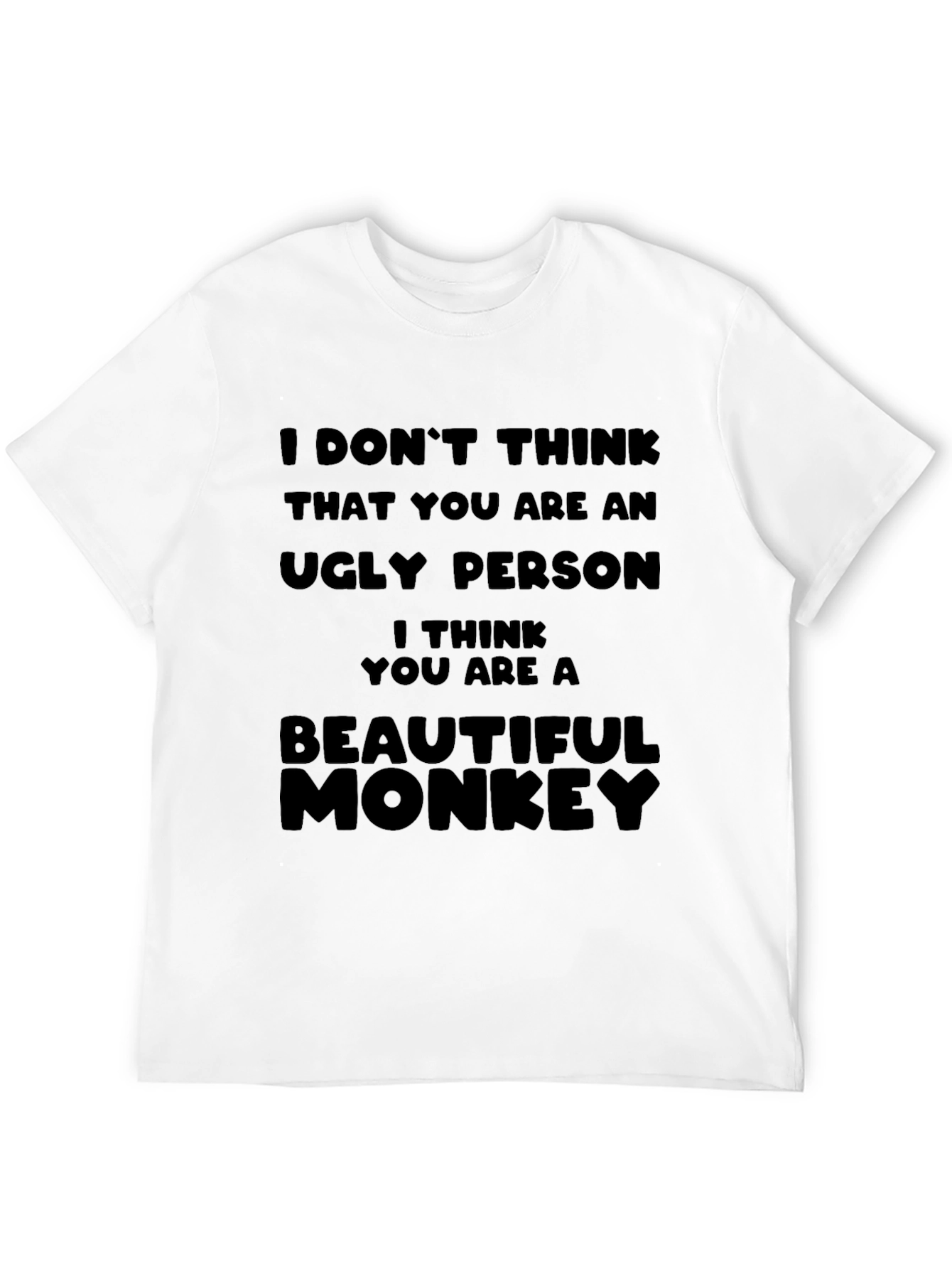 Black Funny Monkey Graphic T-Shirt view 12