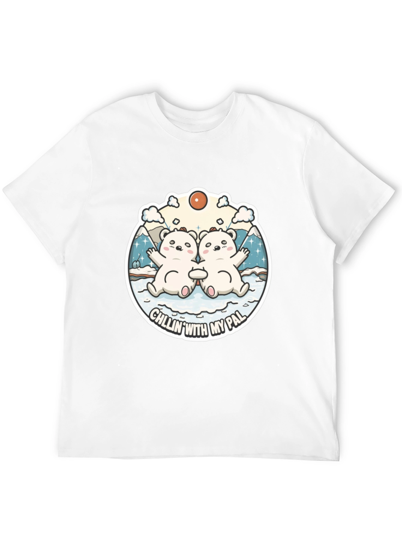 Black Chillin' with My Pal Black Graphic Tee view 12