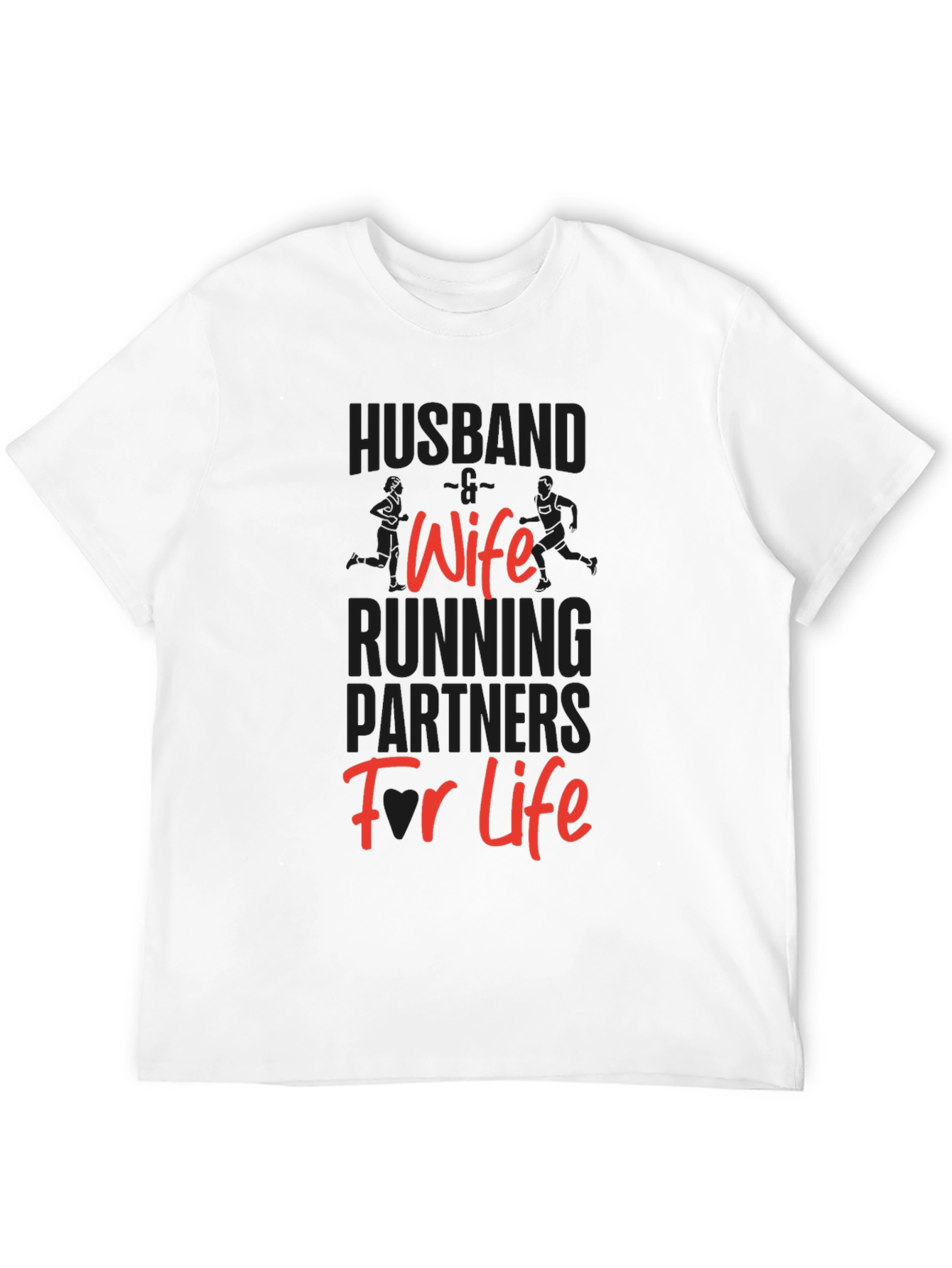 Black Husband Wife Running Partners T-Shirt view 12