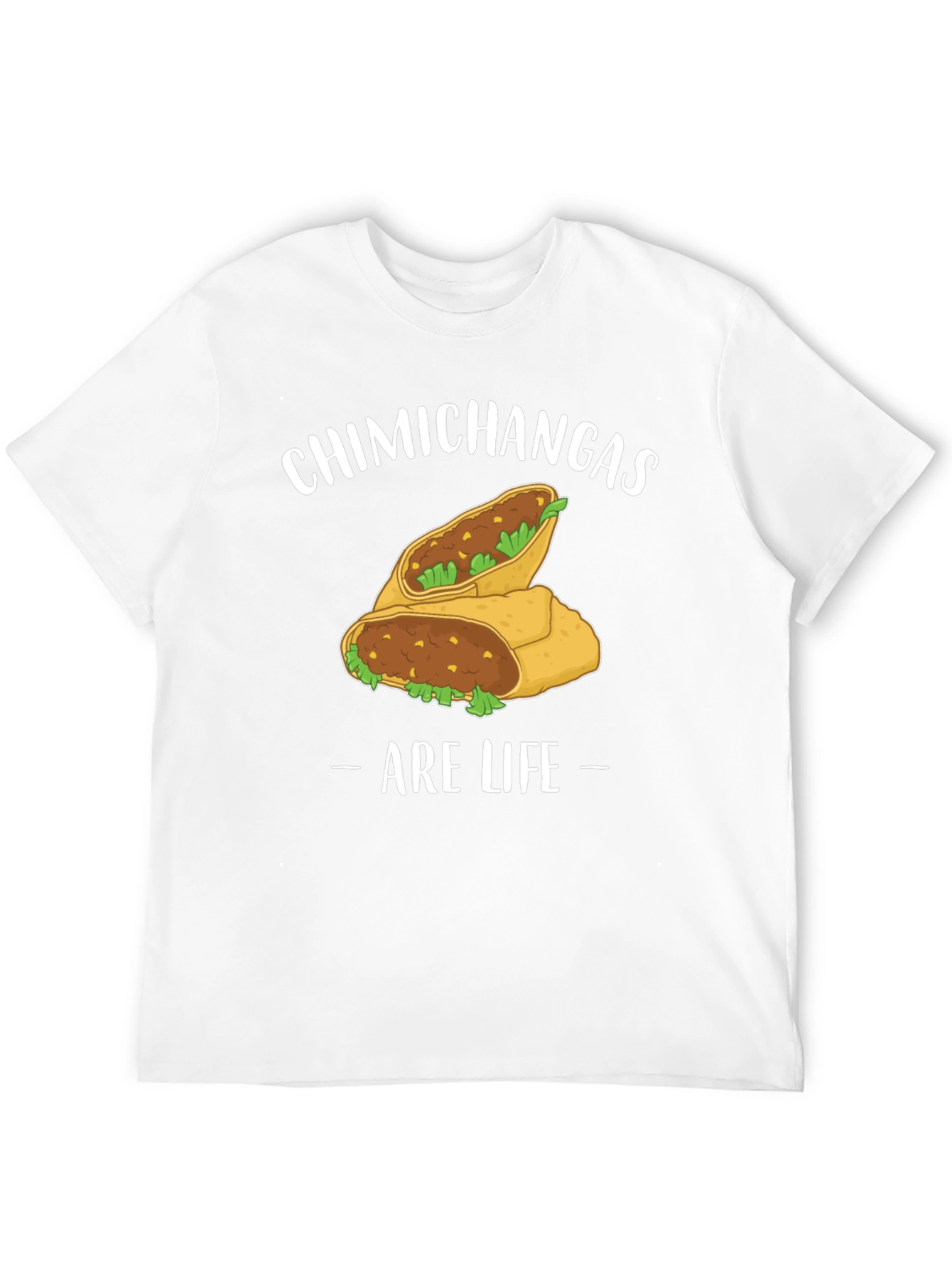 Black Chimichangas Are Life Graphic T-Shirt view 12