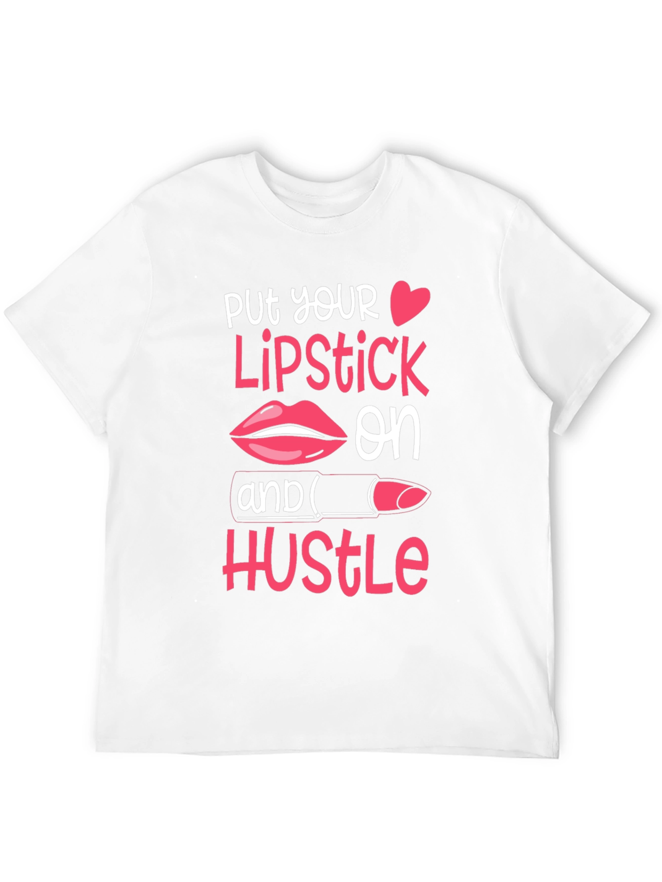 Black Put Your Lipstick On T-Shirt view 12