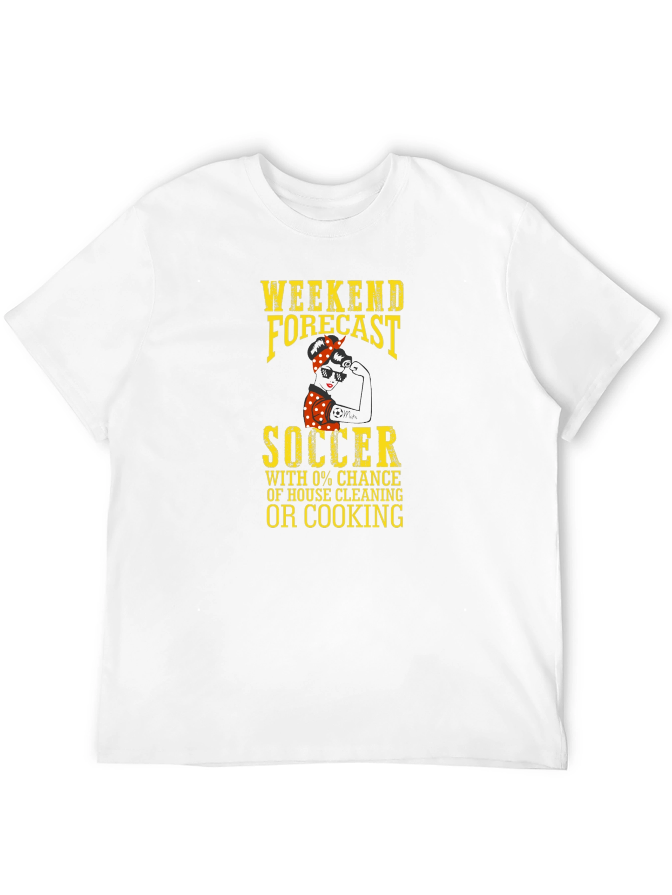 Black Weekend Forecast Soccer T-Shirt - No Cooking! view 12