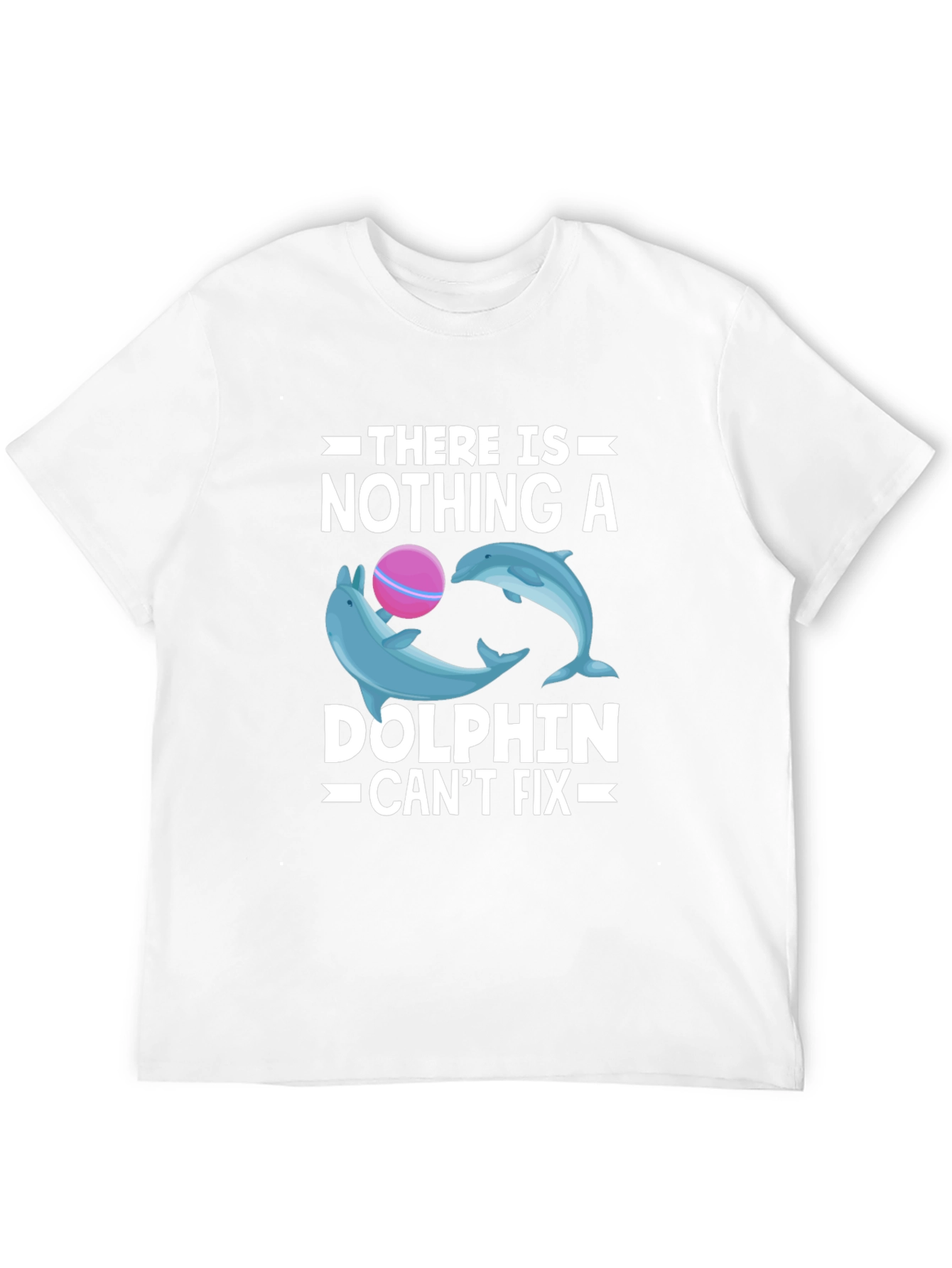 Black Dolphin Fix T-Shirt - Black Cotton Graphic Tee view 12