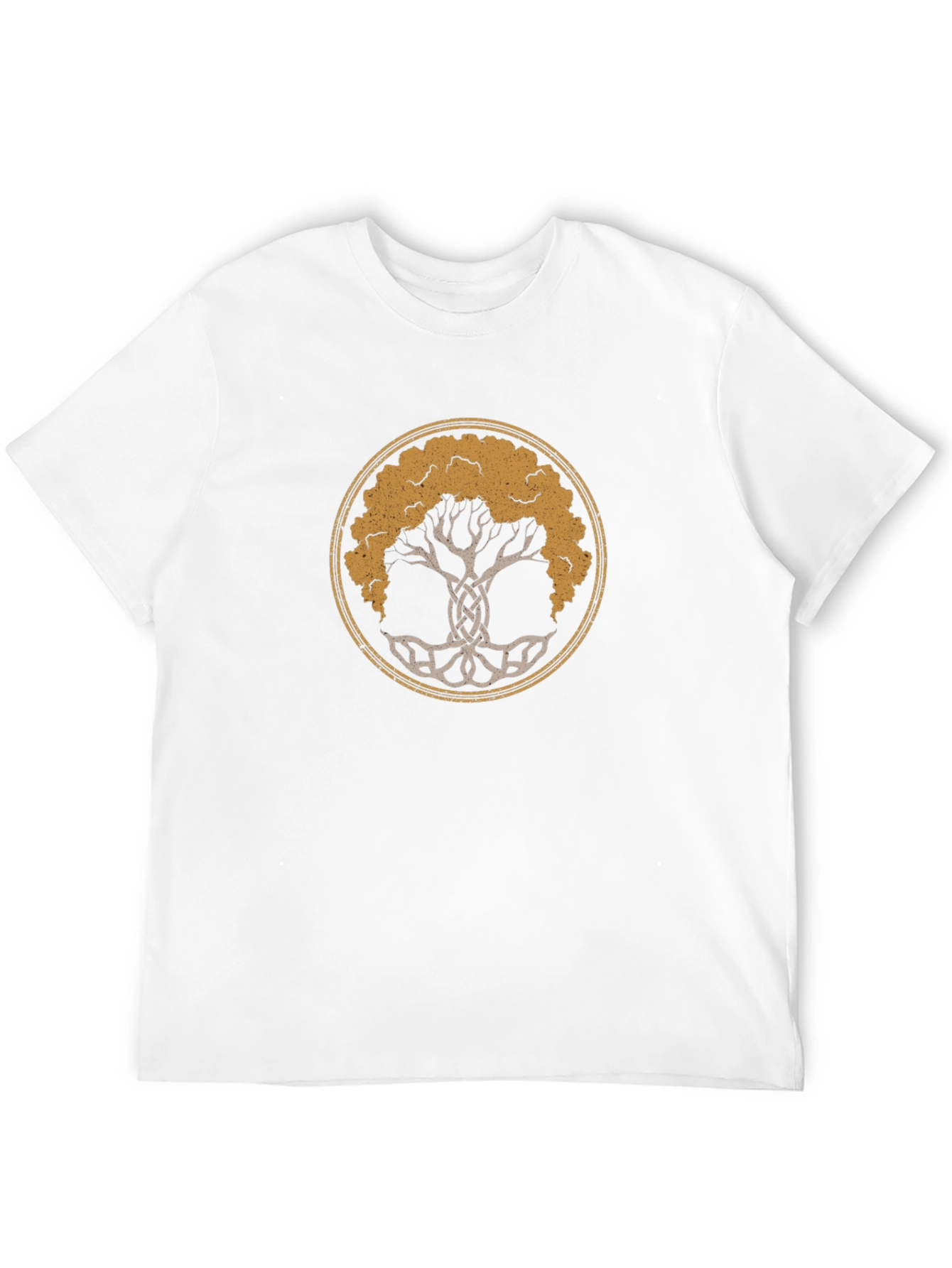 Black Celtic Tree of Life Black Graphic Tee view 12