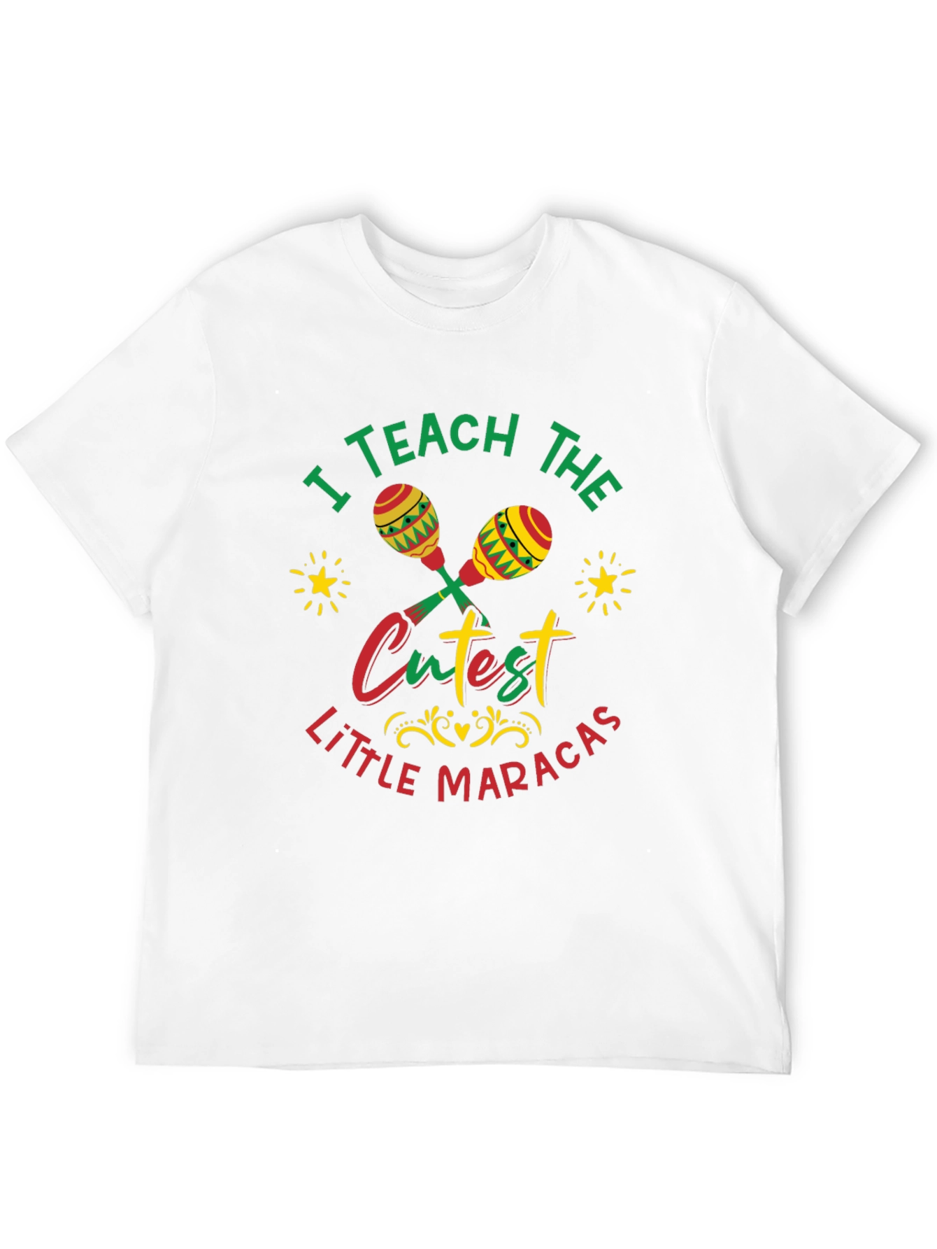 Black Cute Maracas Teacher T-Shirt view 12