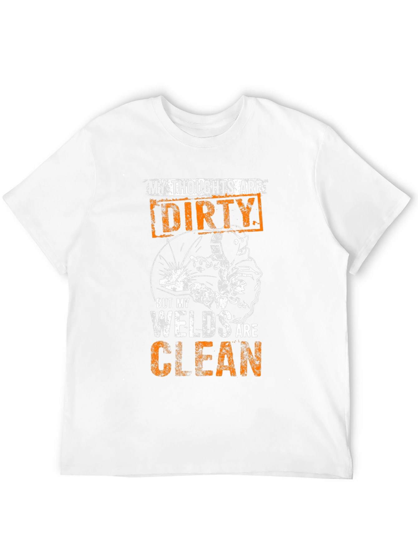 Black Welder Humor T-Shirt - Dirty Thoughts, Clean Welds Tee view 12