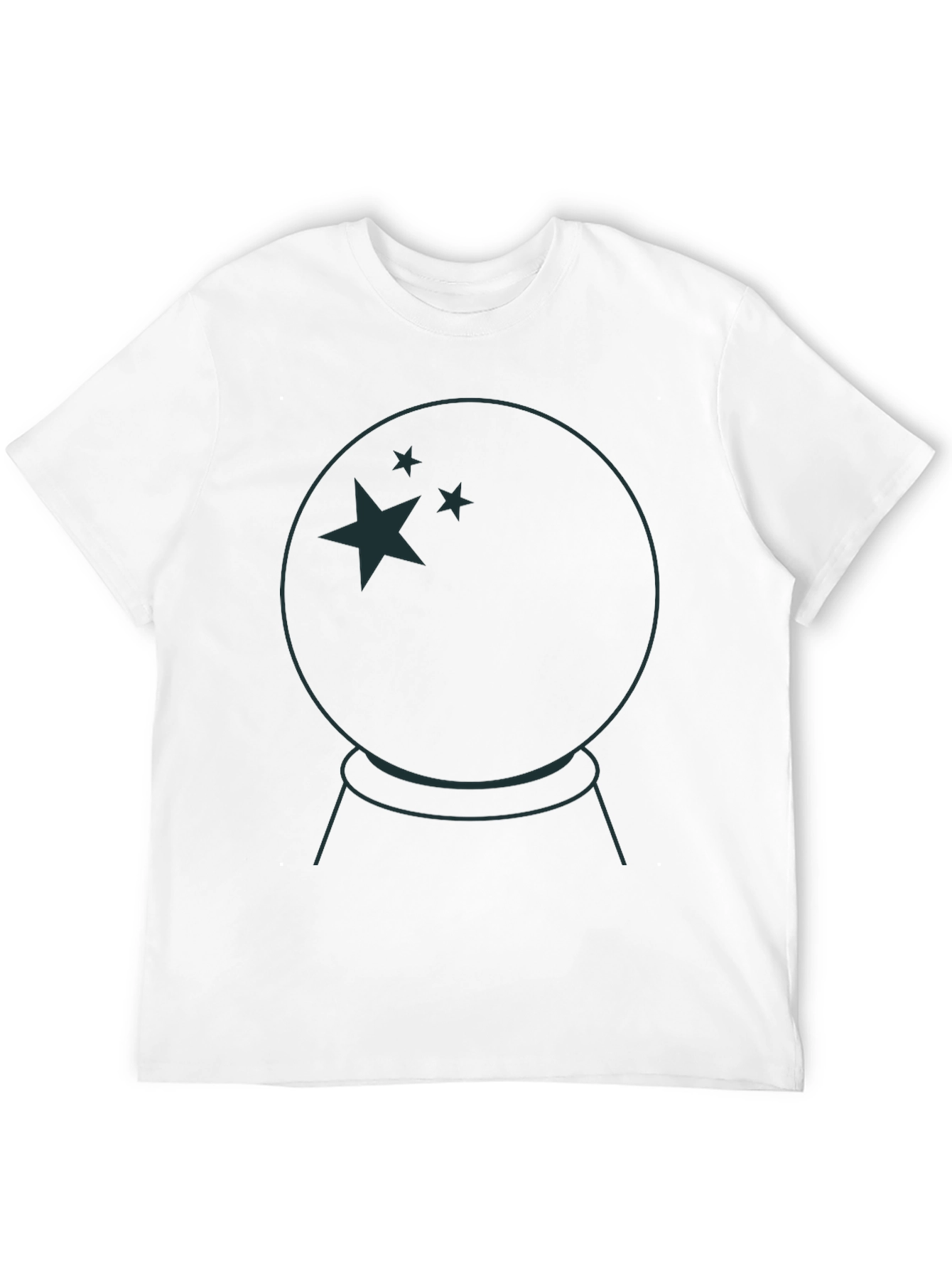 Black Mystic Crystal Ball Graphic Tee view 12