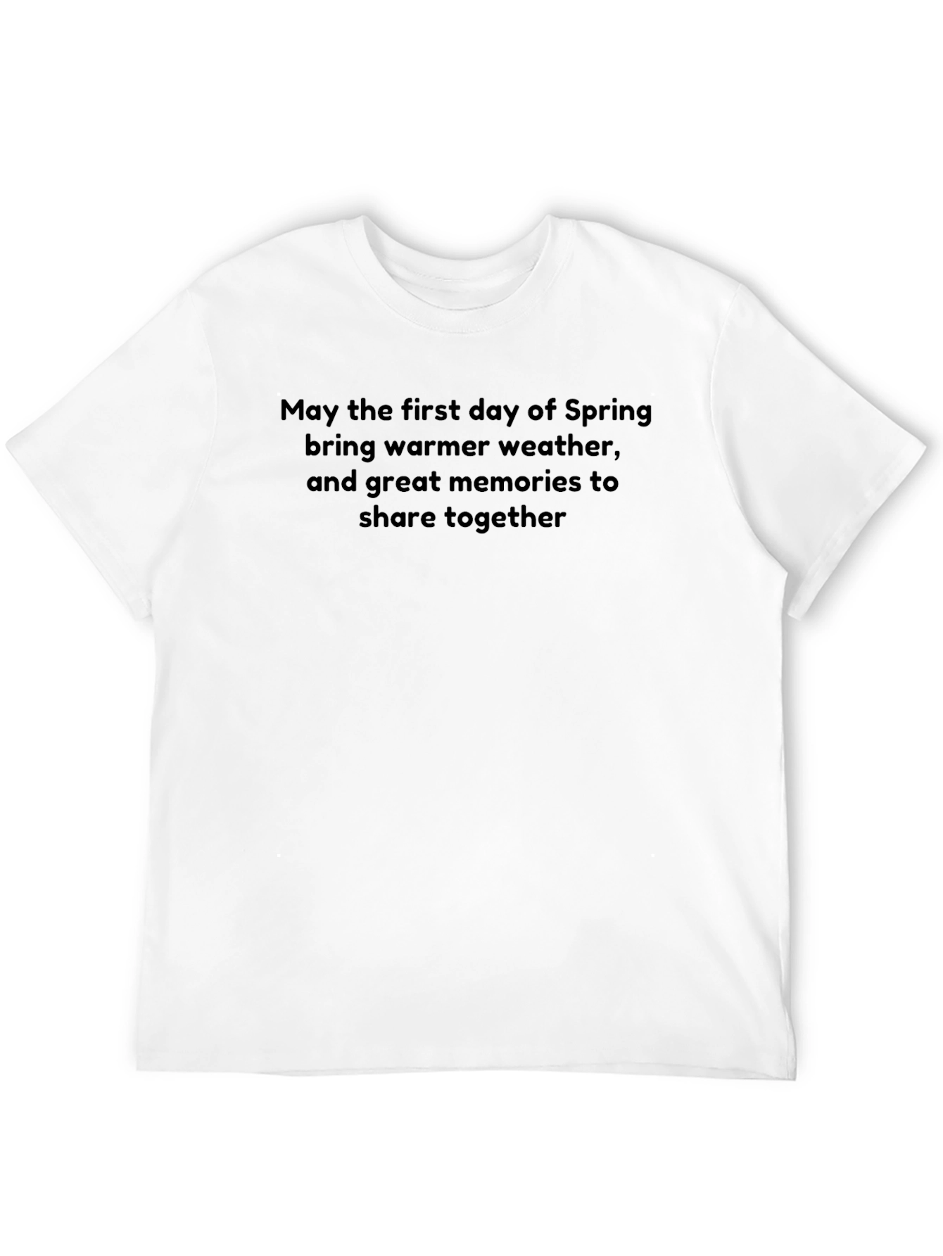 Black Spring Memories T-Shirt - Warm Weather Apparel view 12