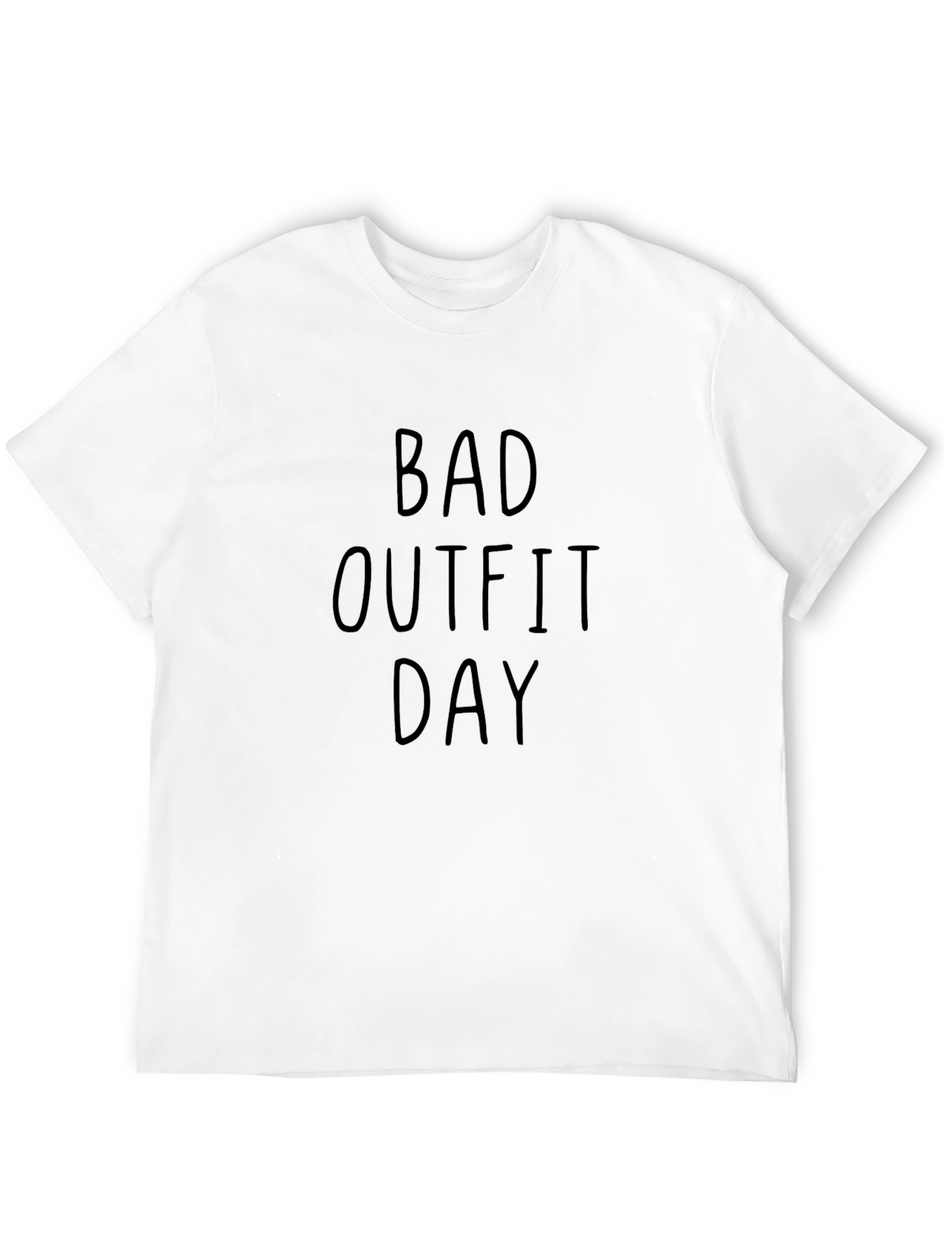 Black Bad Outfit Day Men's Black Graphic T-Shirt view 12