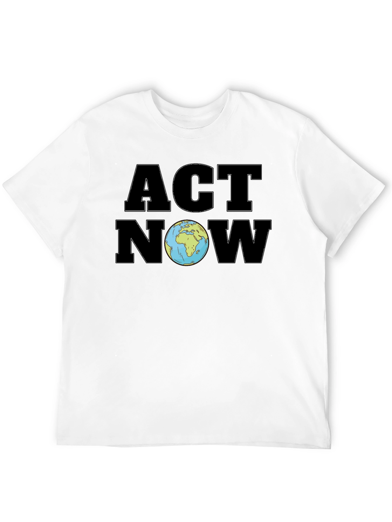 Black Act Now Earth T-Shirt view 12