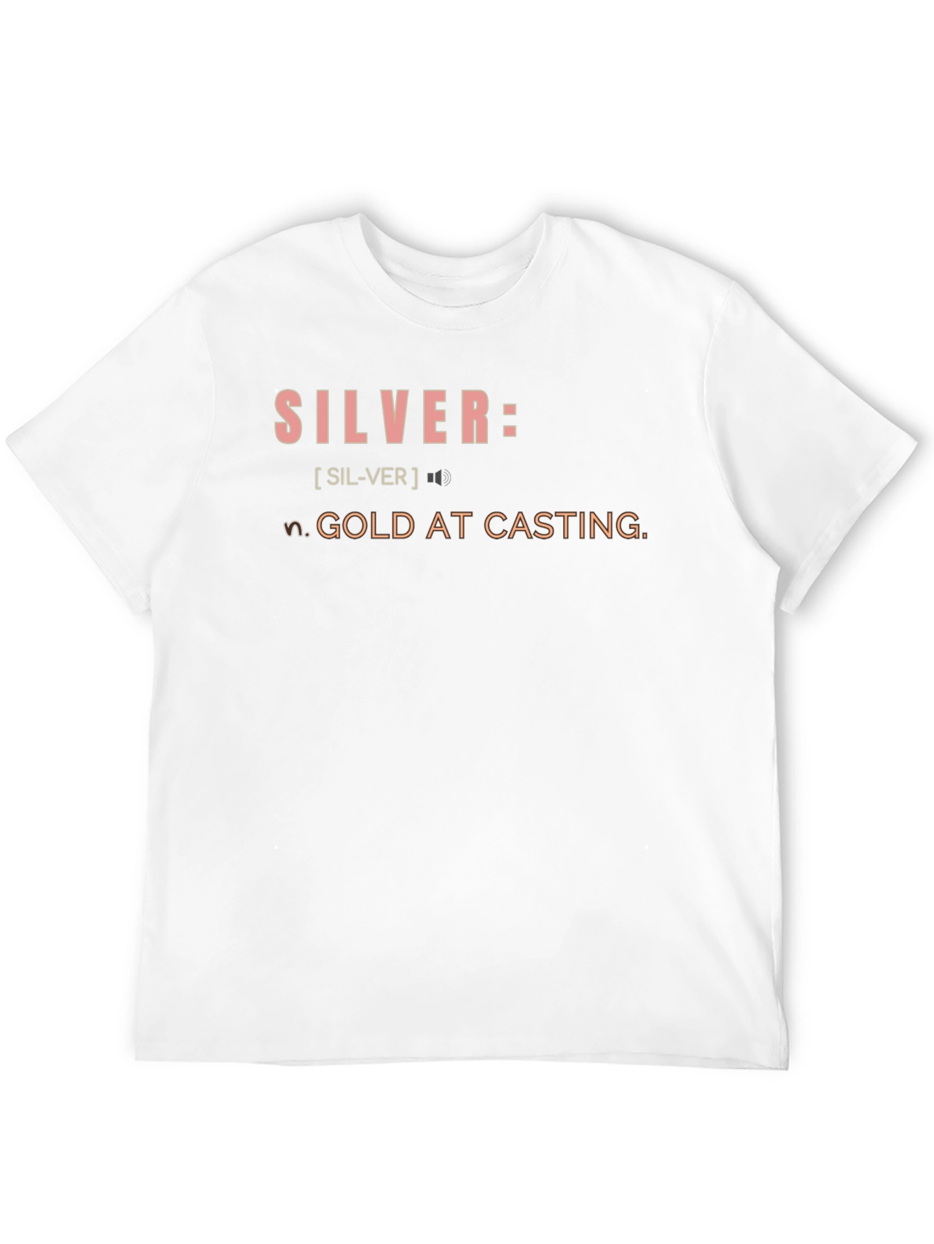 Black Silver Definition Graphic T-Shirt view 12