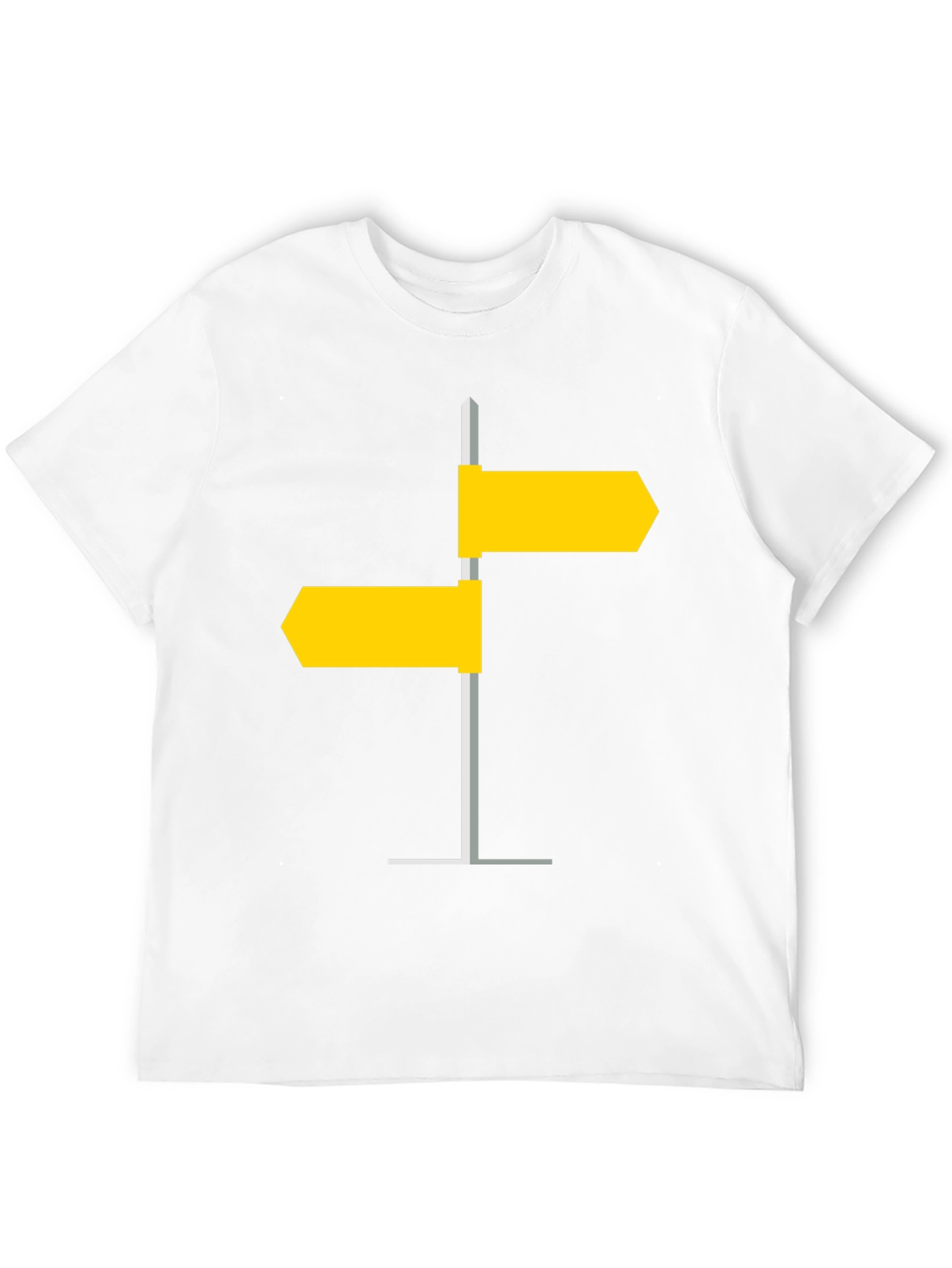 Black Directional Sign Post Graphic Tee - Modern Style view 12