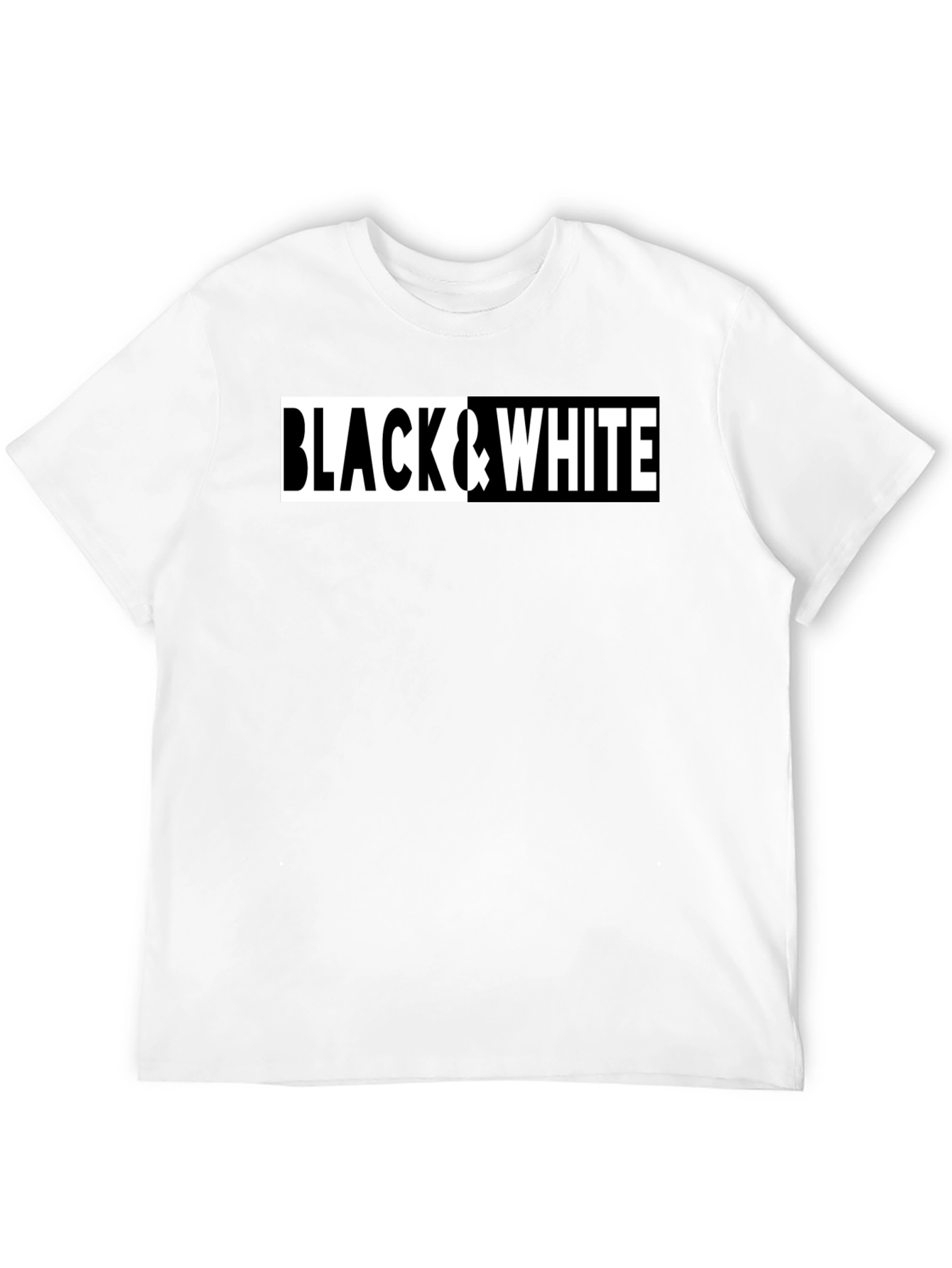 Black Black & White Graphic Tee view 12