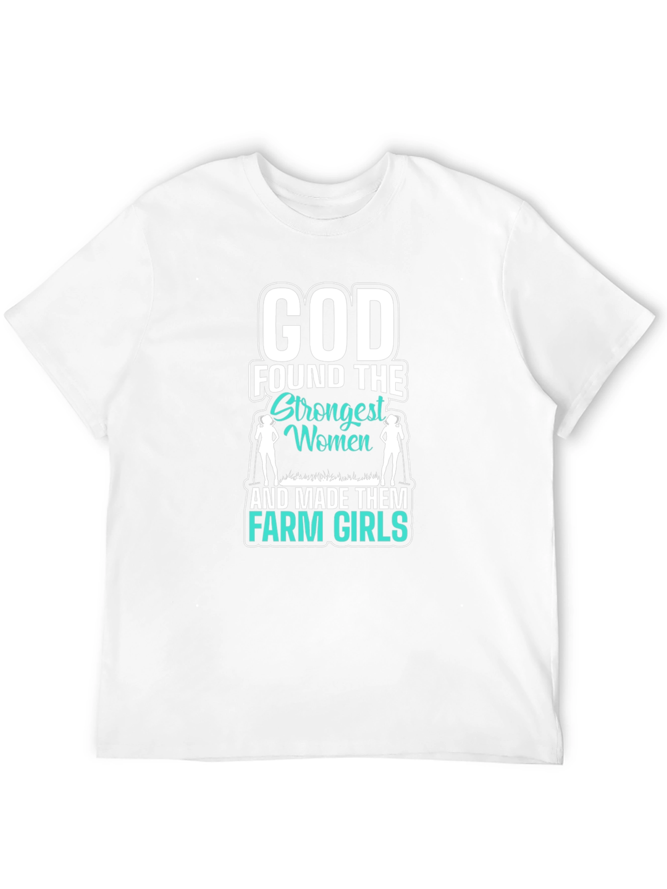 Black God Made Farm Girls T-Shirt view 12