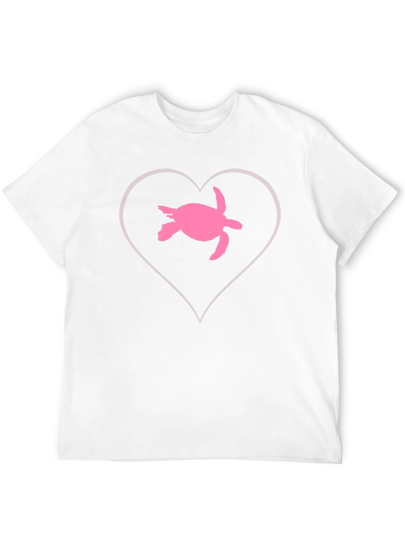 Black Sea Turtle Heart T-Shirt - Black Cotton view 12