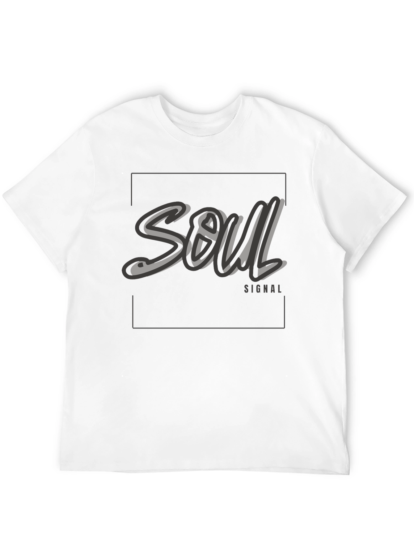 Black Soul Signal Graphic Print T-Shirt view 12