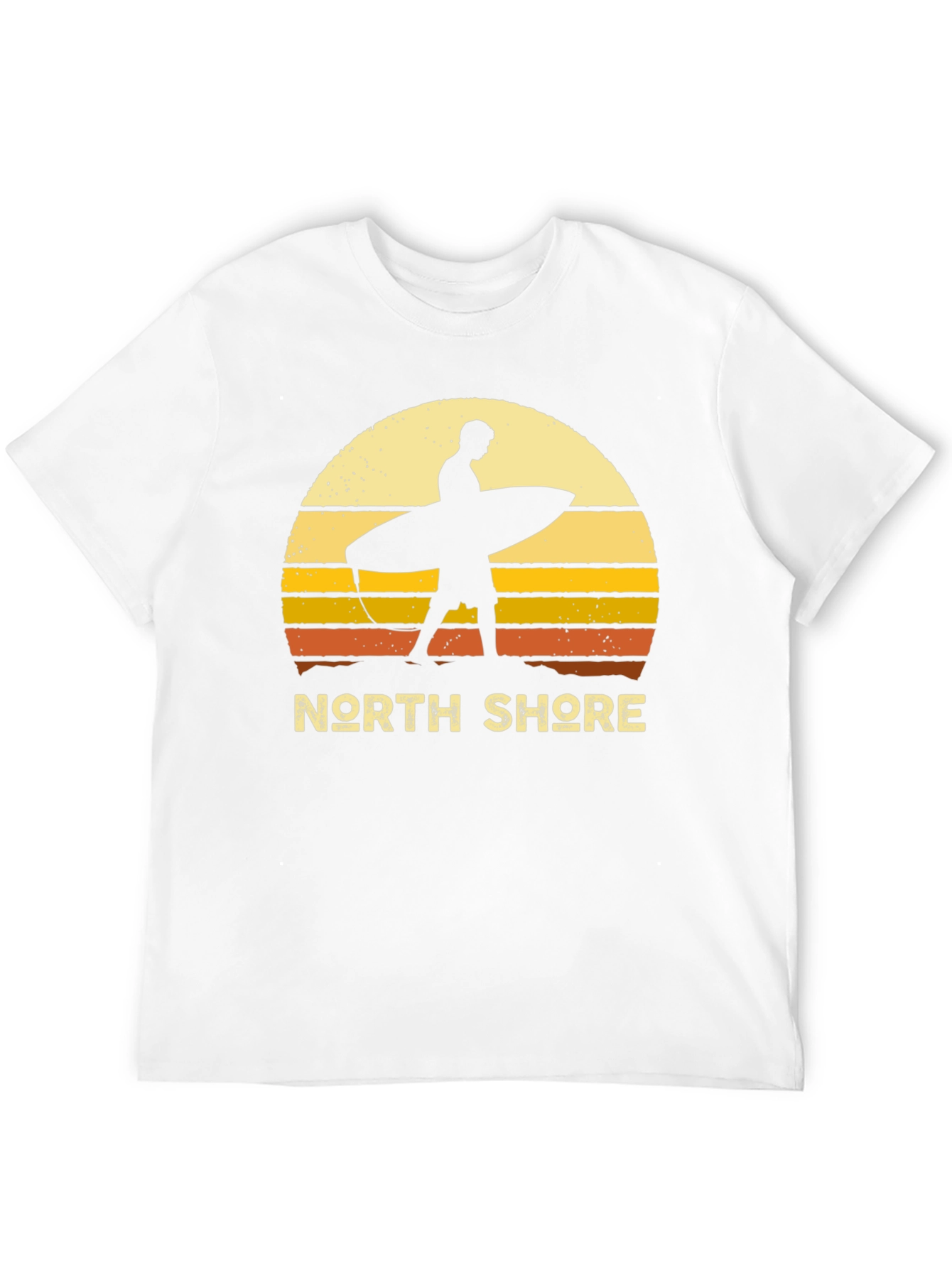 Black North Shore Surfer Sunset Graphic Tee - Black view 12