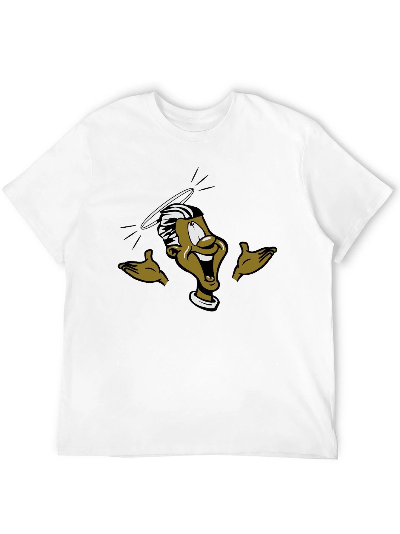 Black Funny Cartoon Graphic T-Shirt view 12