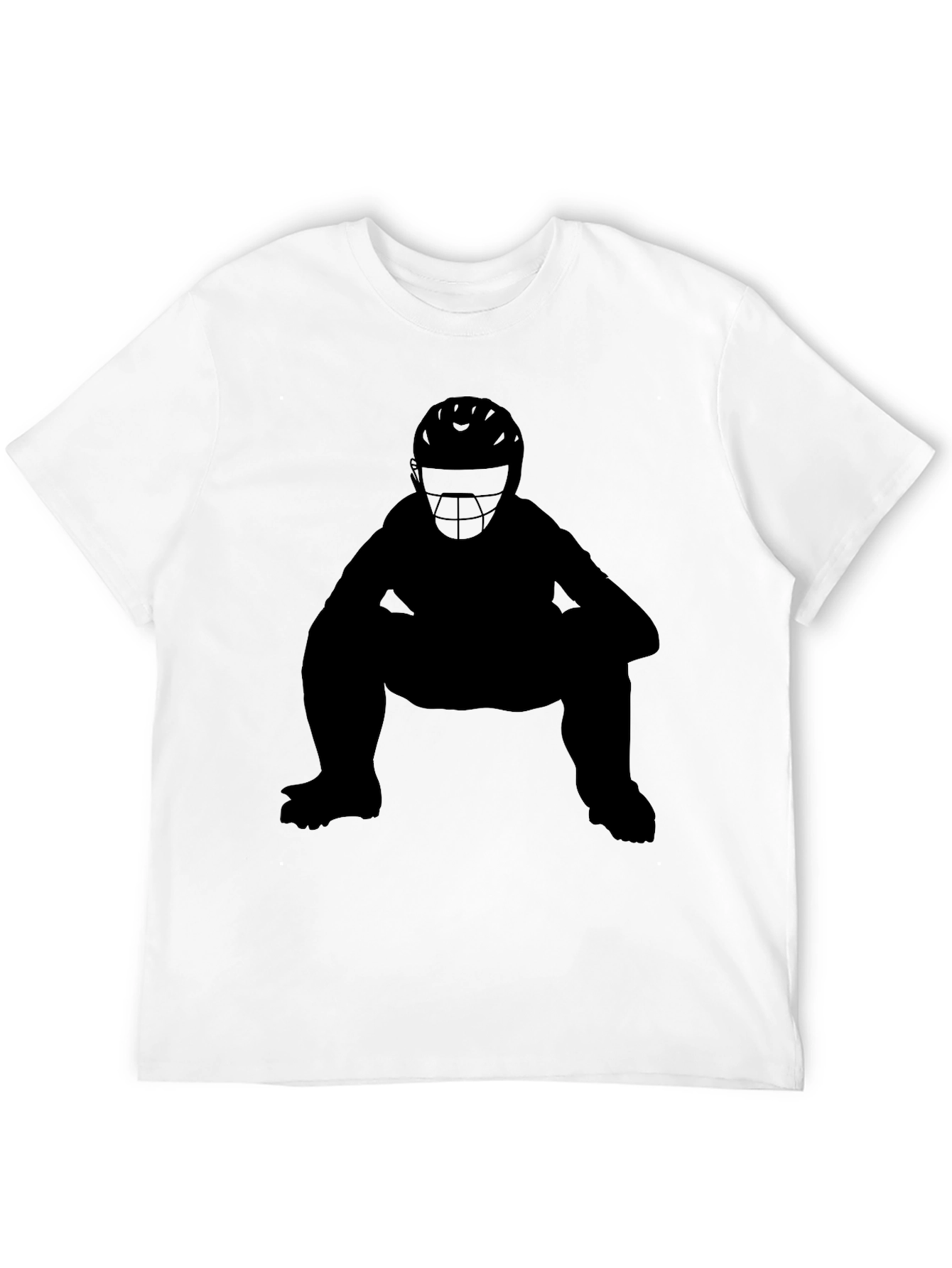Black Black Baseball Catcher T-Shirt view 12