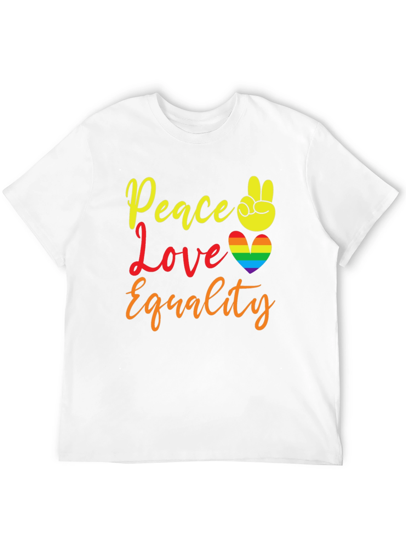 Peace Love Equality Pride T-Shirt - 12