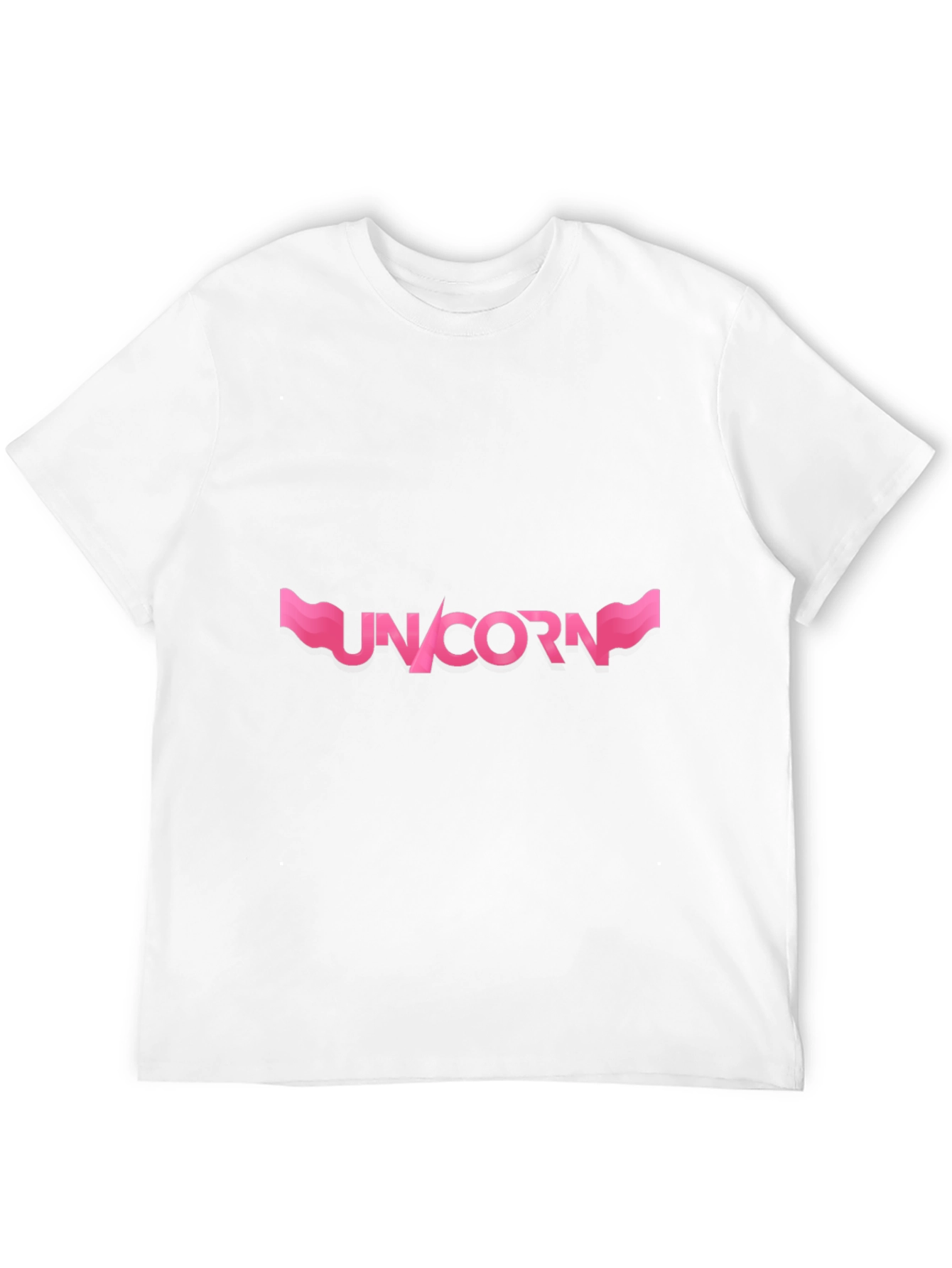 Black Unicorn Graphic T-Shirt - Pink Design on Black view 12