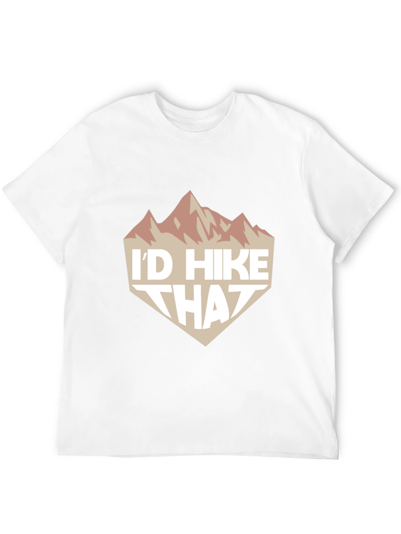 Black I'd Hike That Graphic Tee - Black Casual T-Shirt view 12