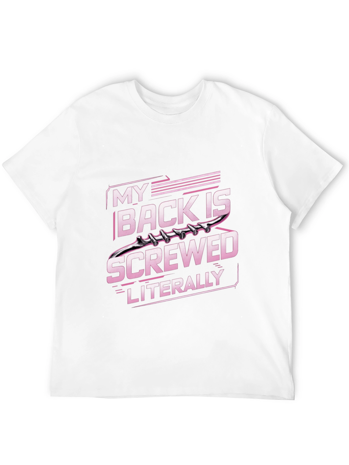 Black My Back is Screwed T-Shirt - Literally view 12