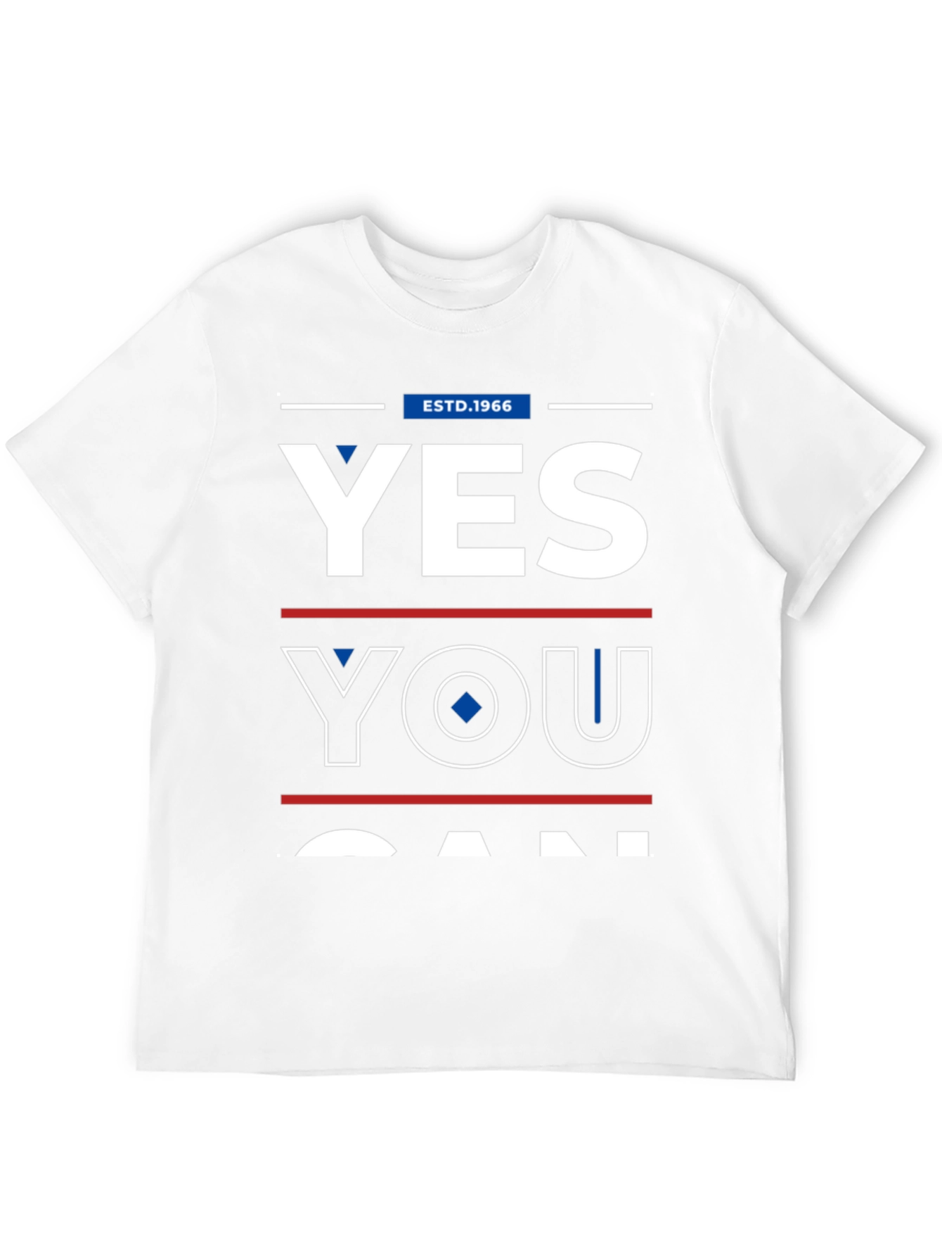 Black Yes You Can Graphic Tee - Est. 1966 - Mens T-Shirt view 12