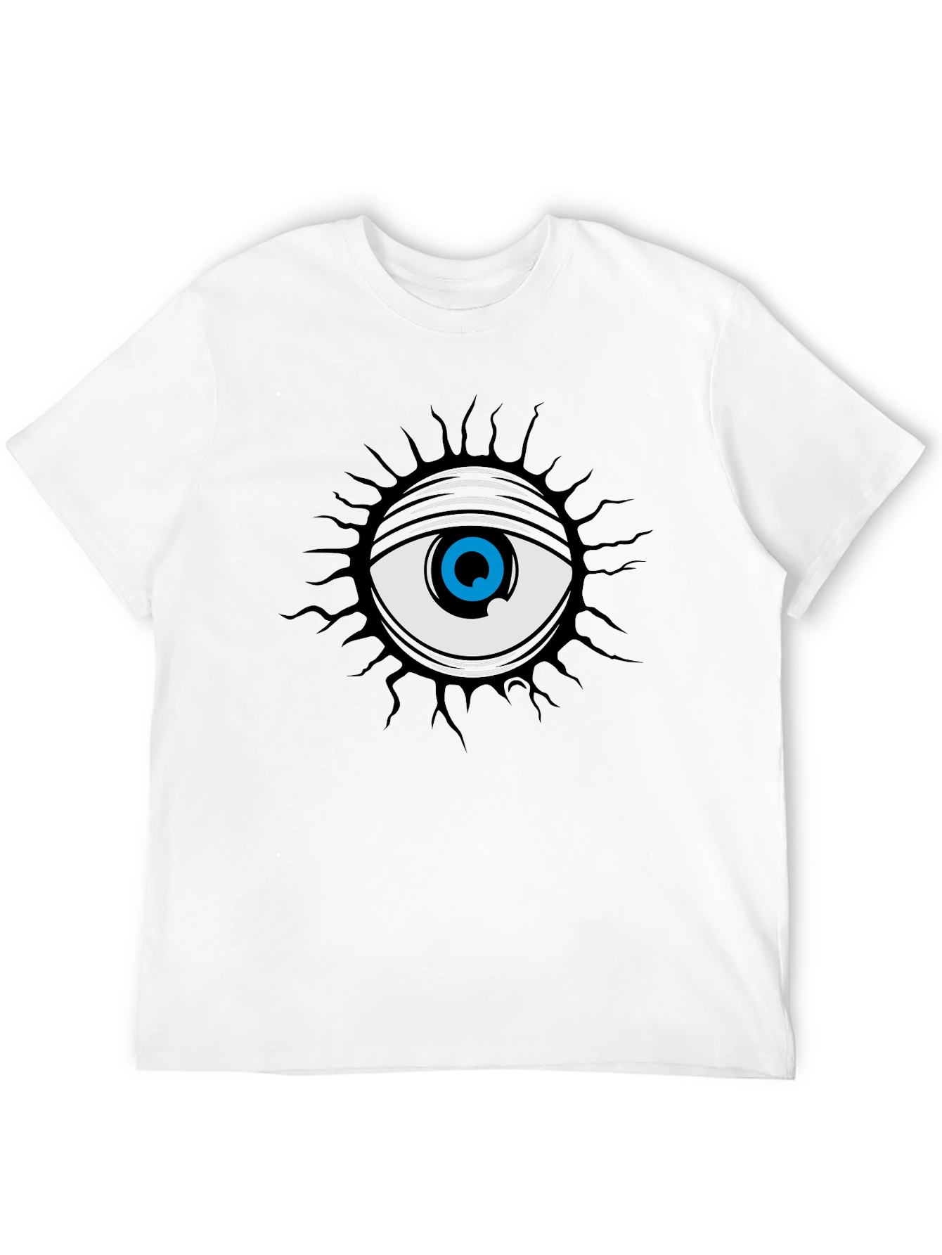 Black All Seeing Eye Graphic Tee - Black view 12