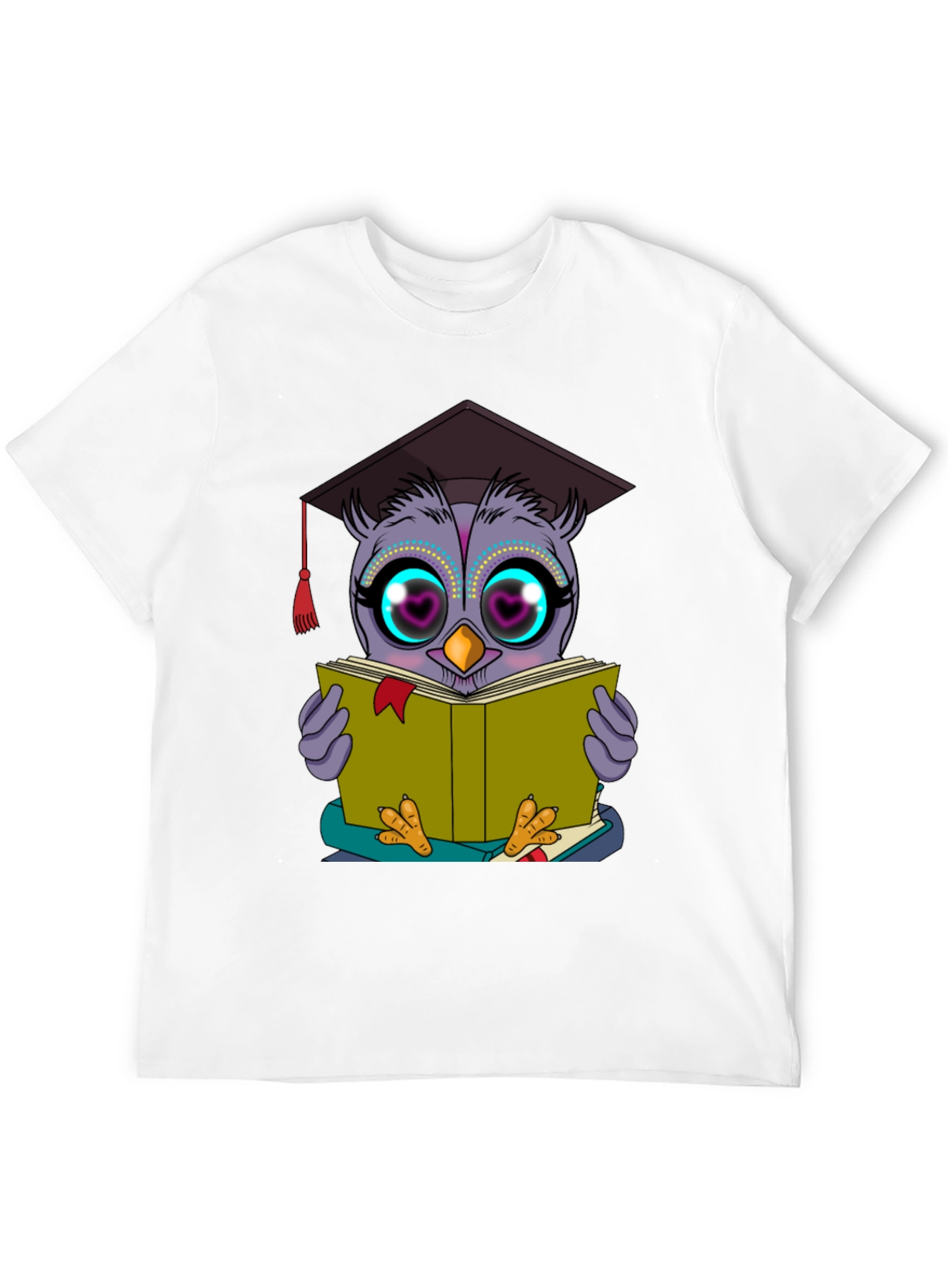 Black Owl Graduate T-Shirt Funny Bookworm Shirt view 12