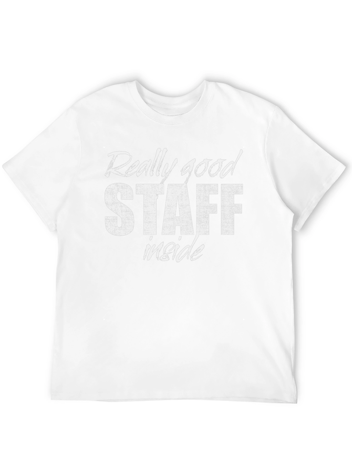 Black Really Good Staff Inside Black T-Shirt view 12