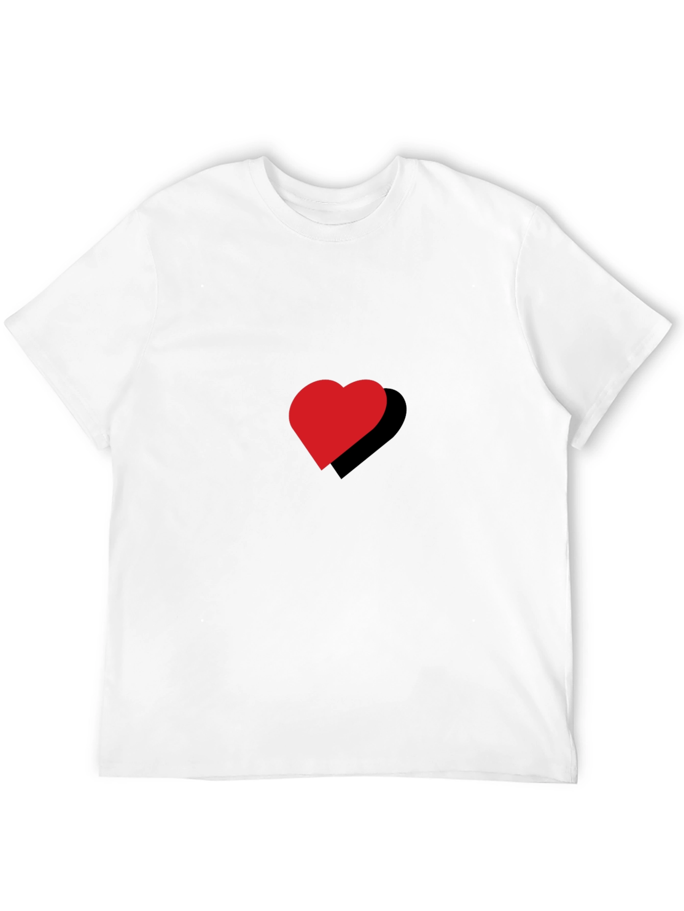 Black Red Heart Black T-Shirt view 12