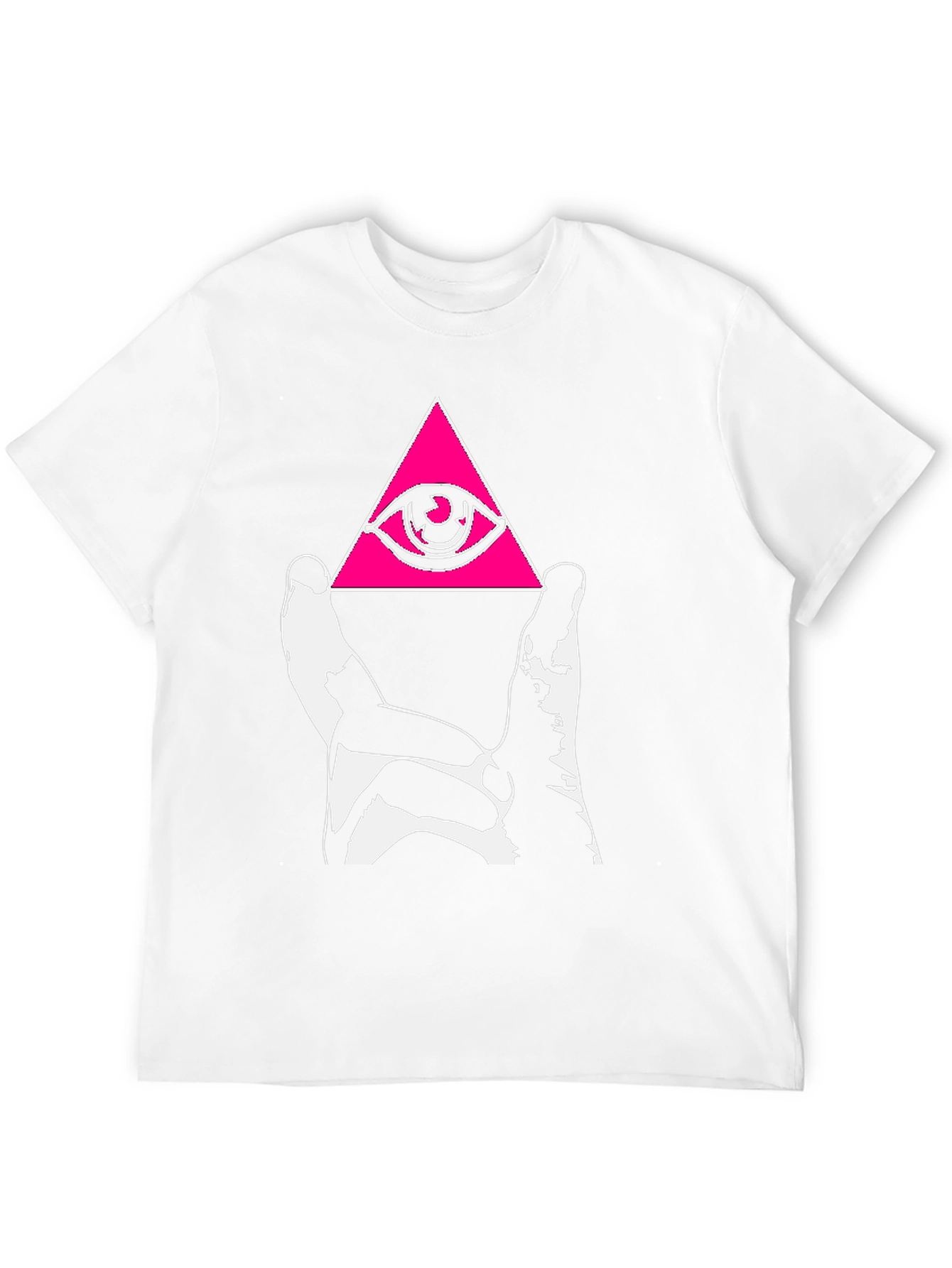 Black Illuminati Eye Pyramid Graphic Tee - Black view 12
