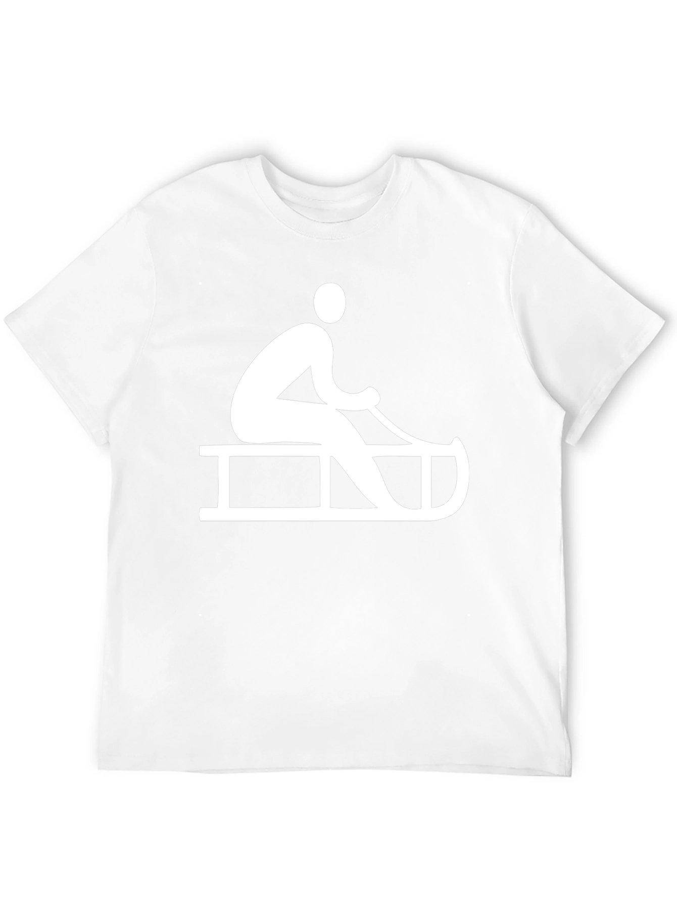 Black Sledding Graphic Tee - Winter Fun T-Shirt view 12