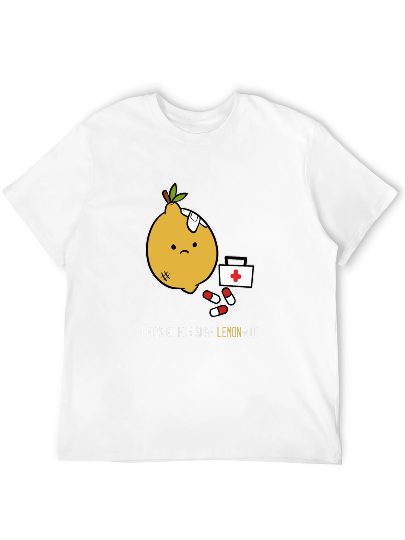 Black Funny Lemon Aid T-Shirt - Get Well Soon view 12