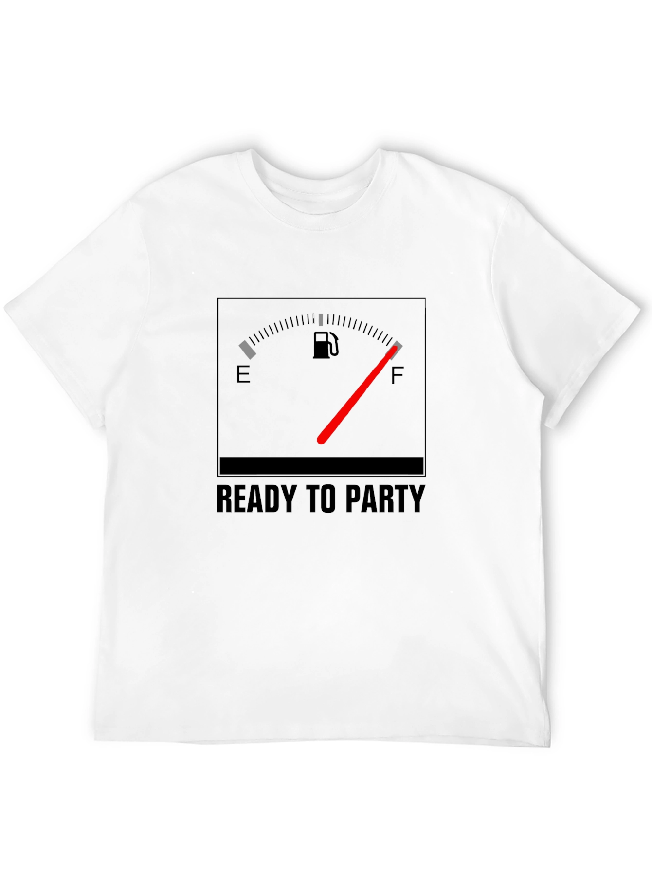 Black Ready to Party Full Tank T-Shirt view 12