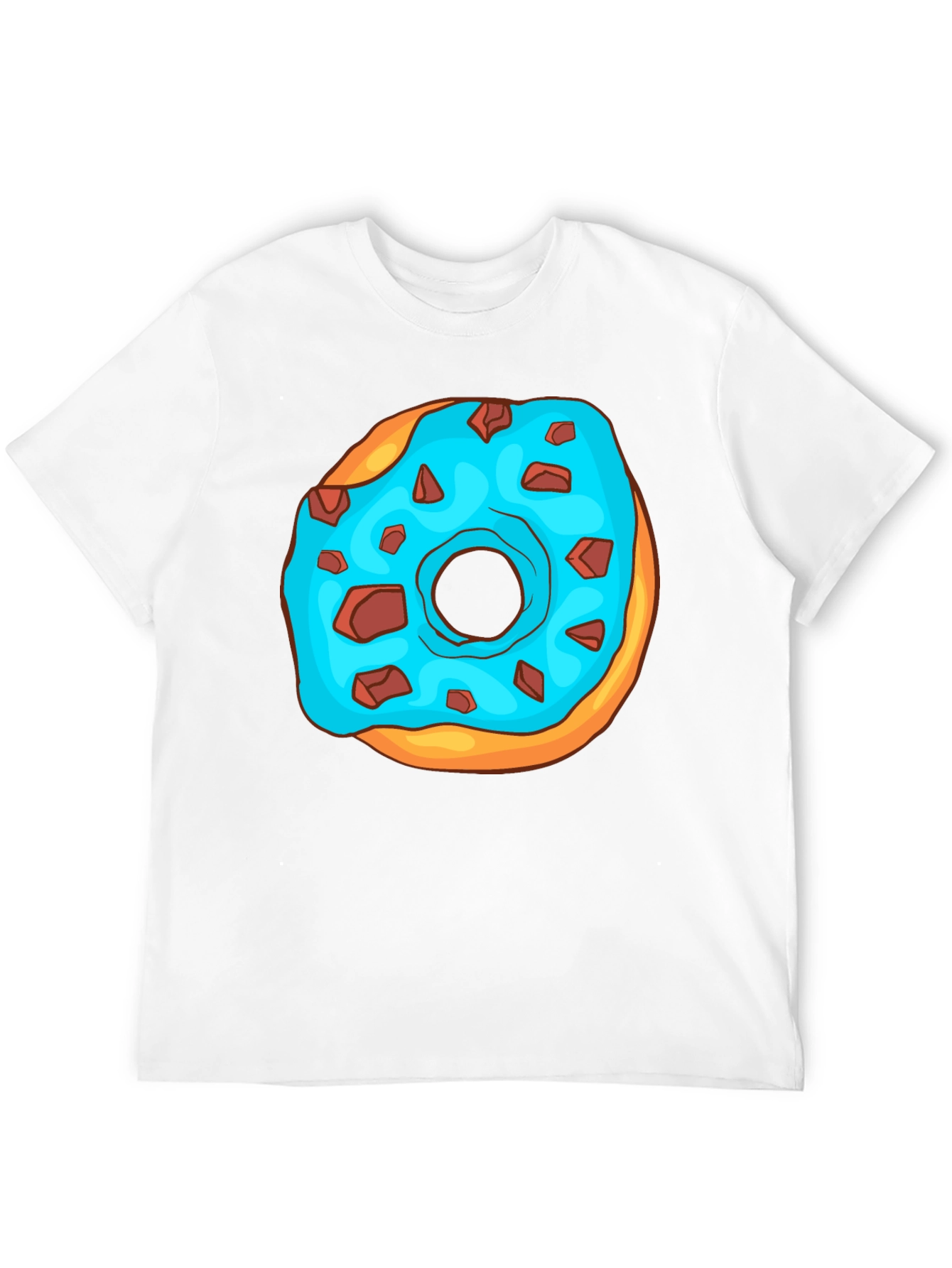 Black Donut Graphic T-Shirt - Funny Cartoon Design view 12